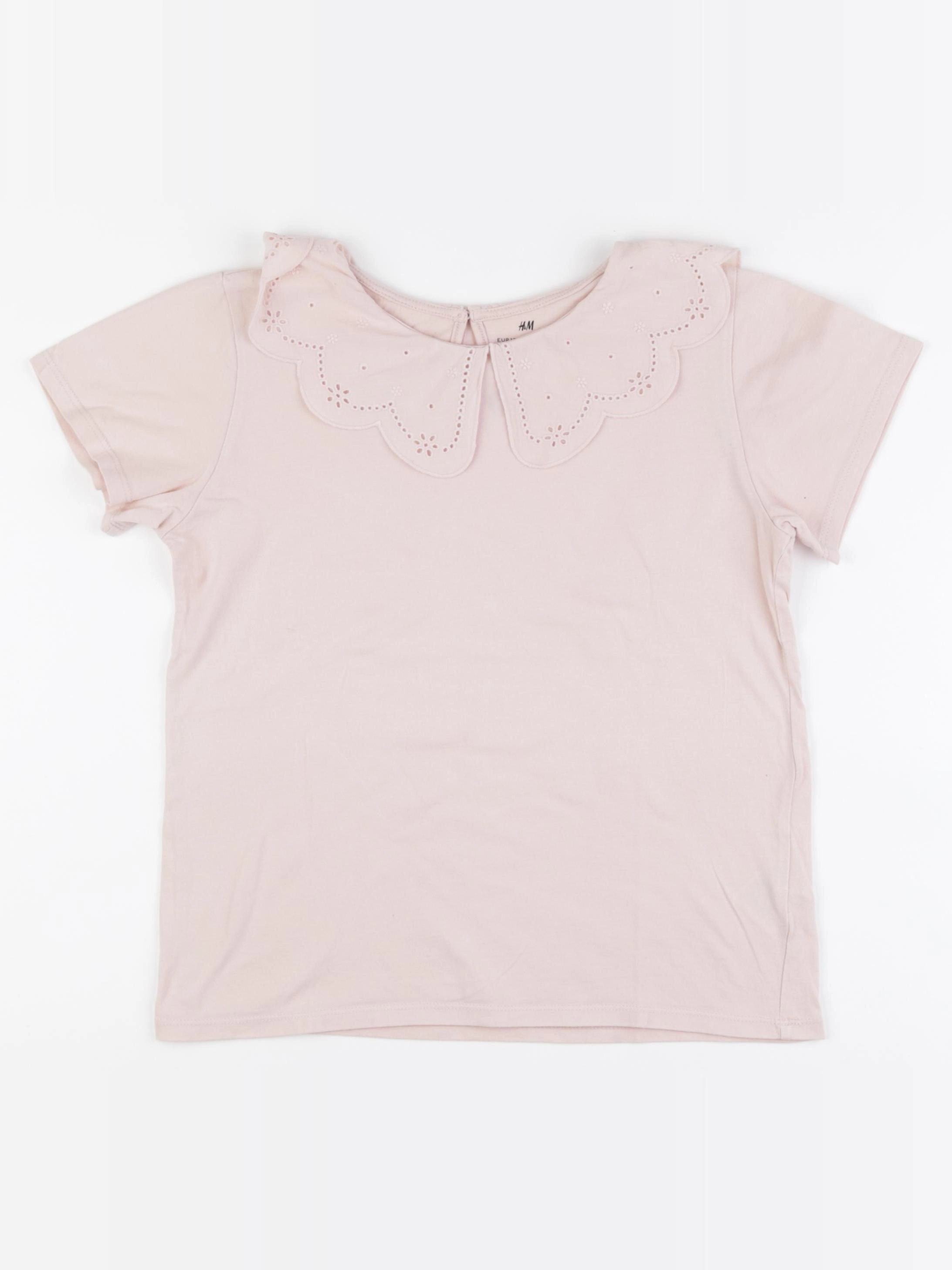 H&M - tee-shirt rose - 8/10 ans