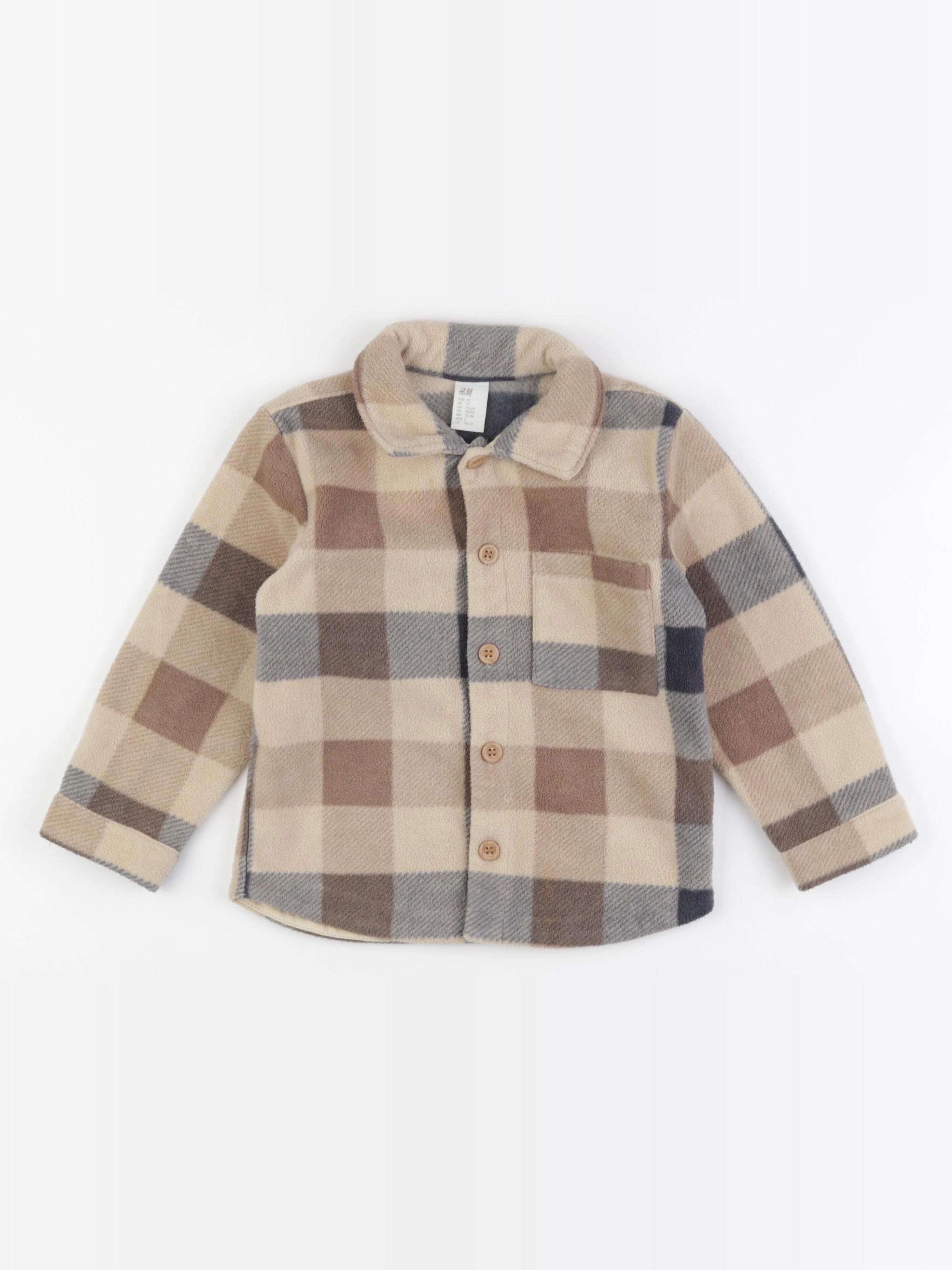 H&M - chemise marron - 1 an à 2 ans