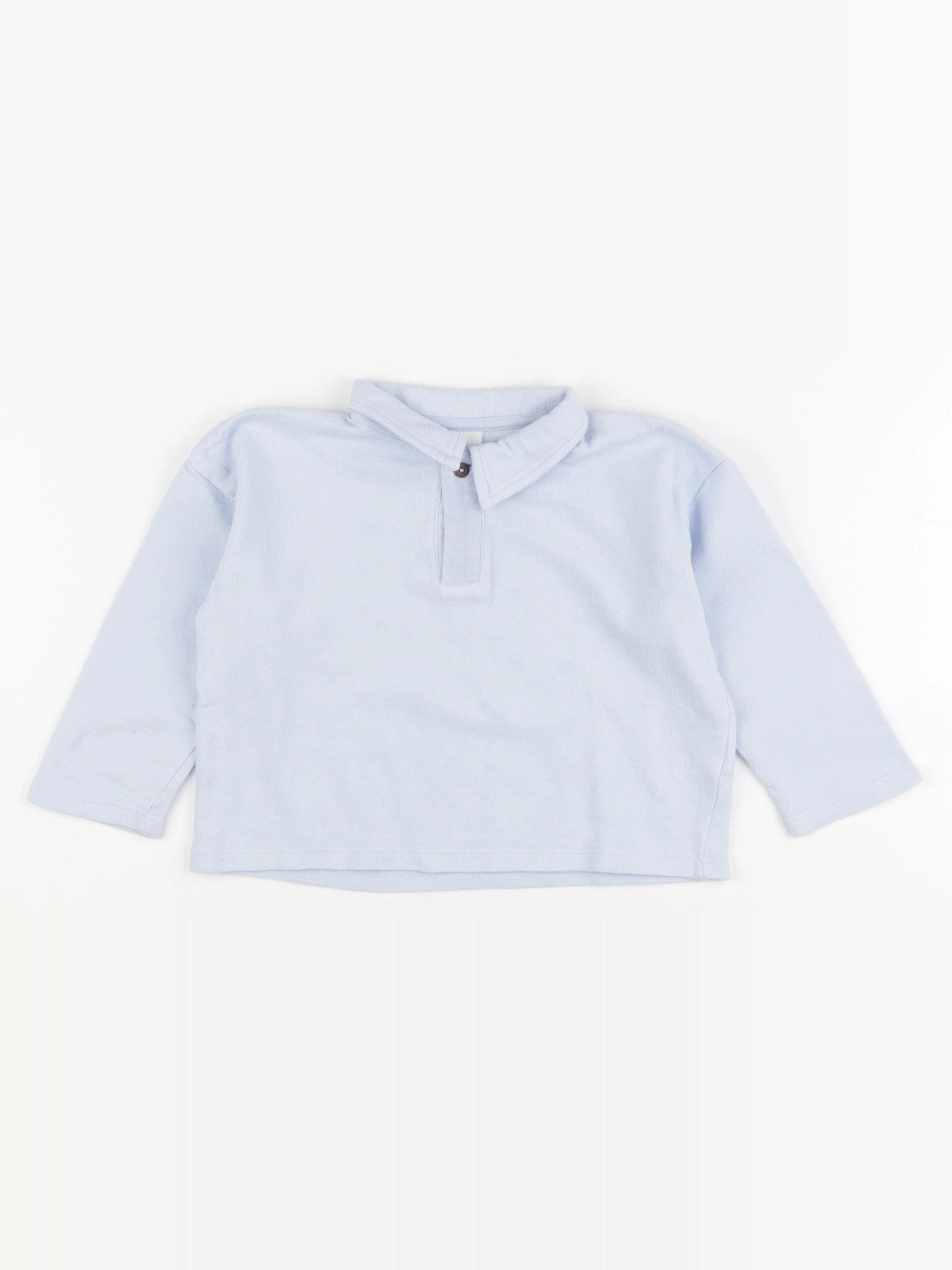 H&M - polo bleu - 1 an à 2 ans