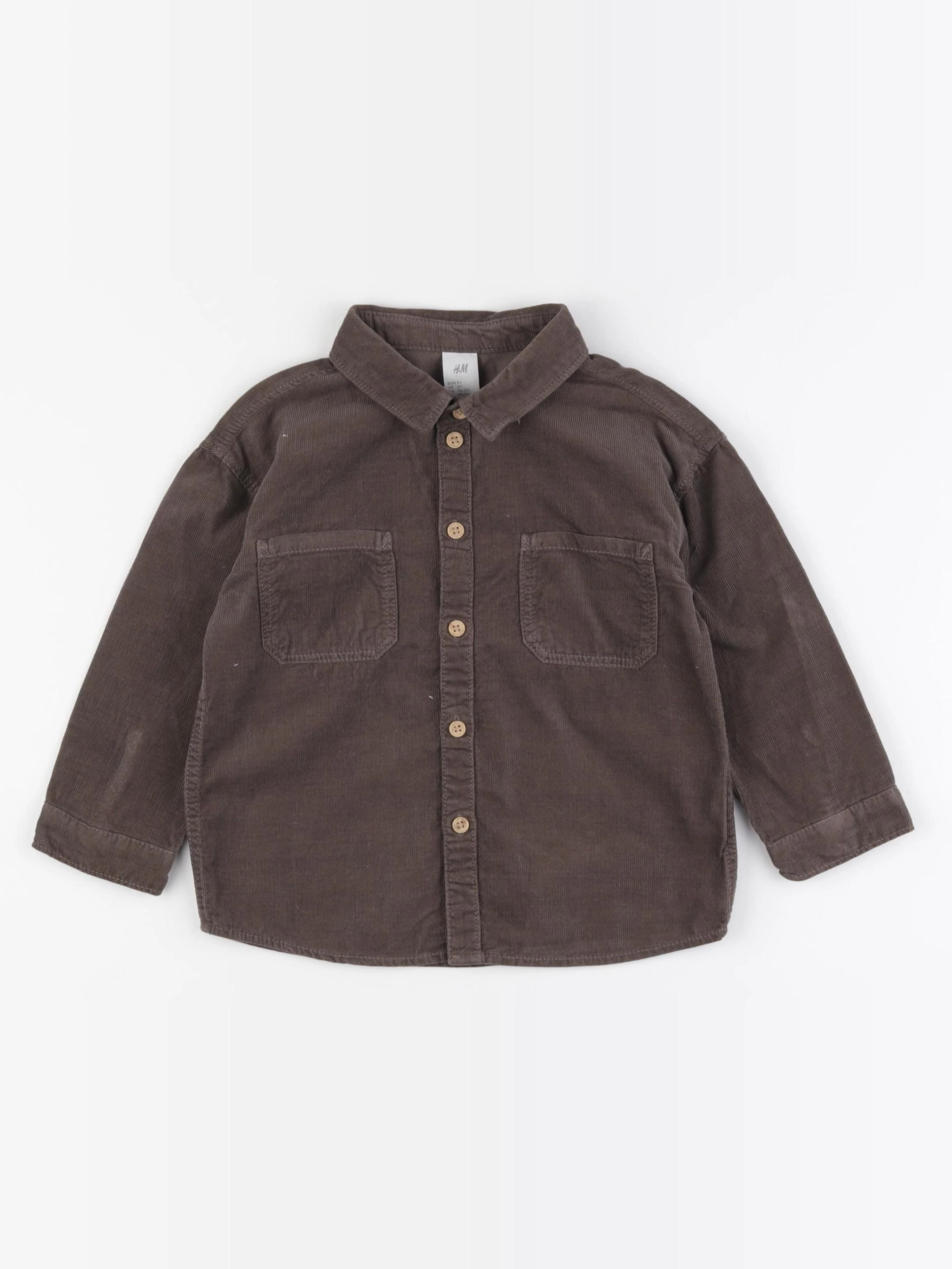 H&M - chemise marron - 1 an à 2 ans