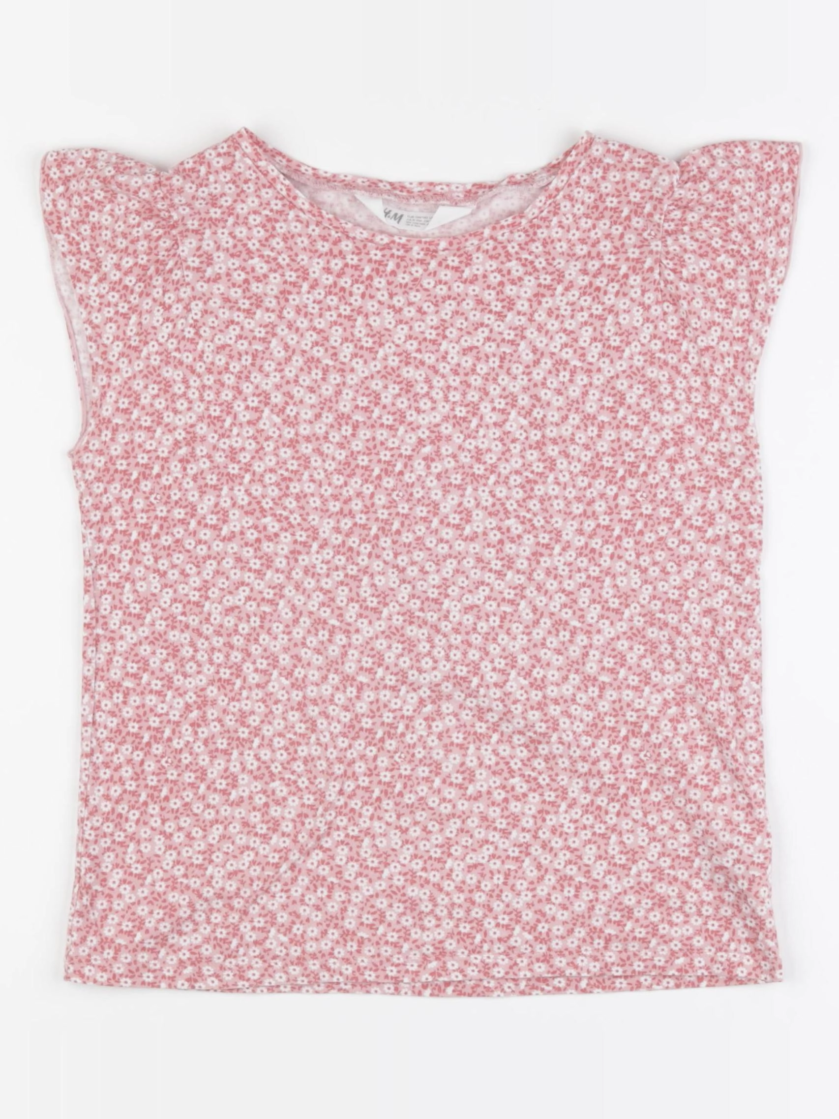 H&M - tee-shirt rose - 8/10 ans