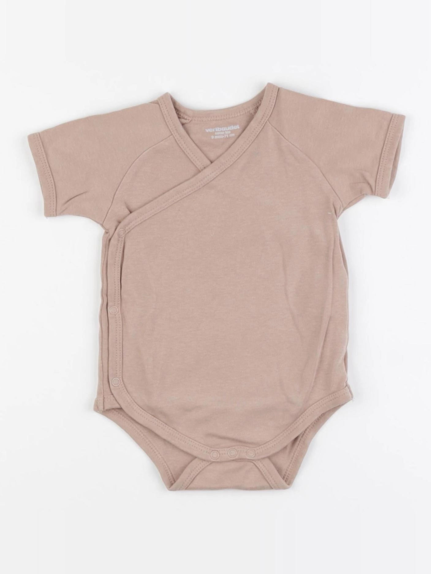 Vertbaudet - body marron - 9 mois