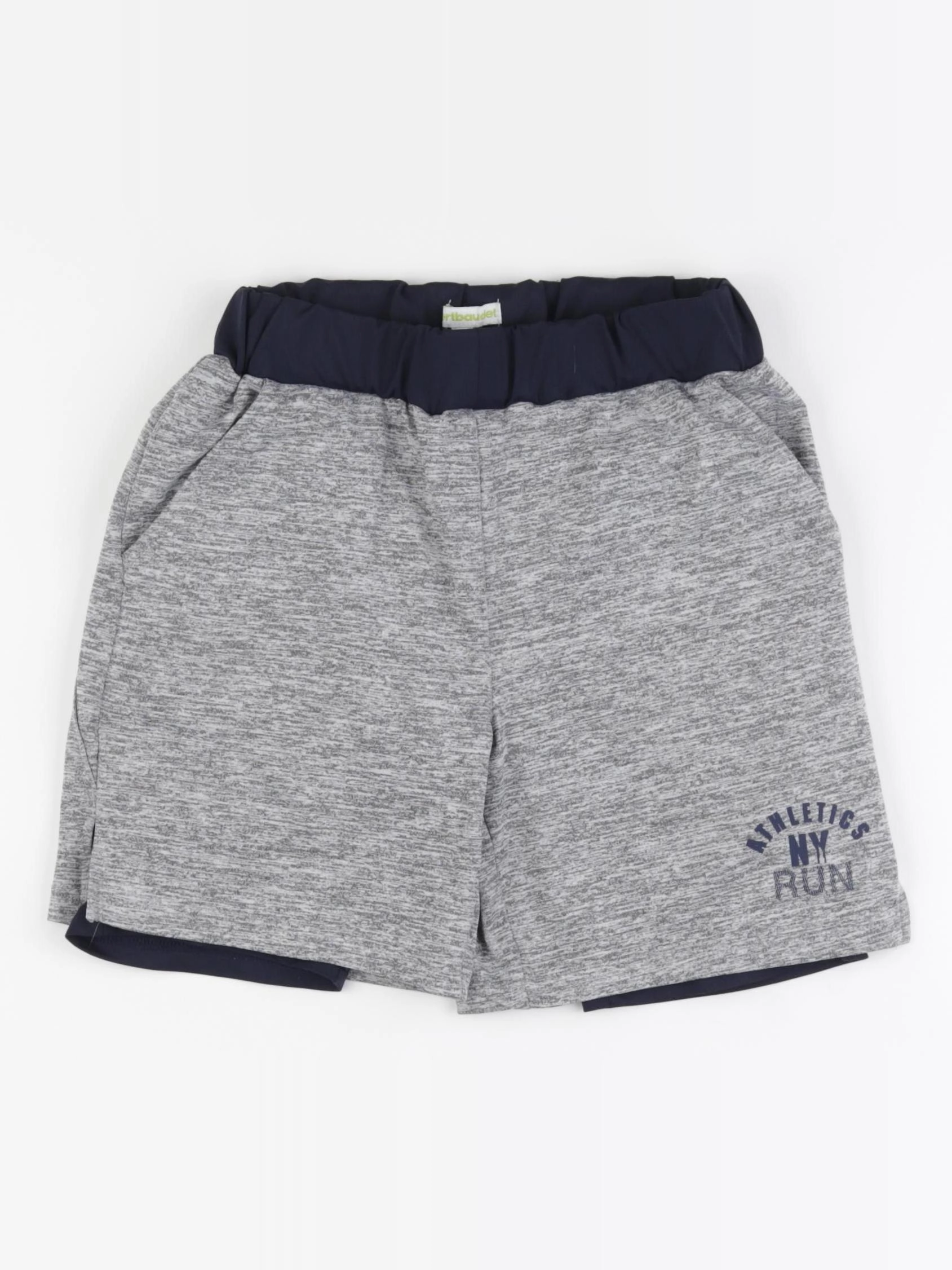 Vertbaudet - short gris - 8 ans