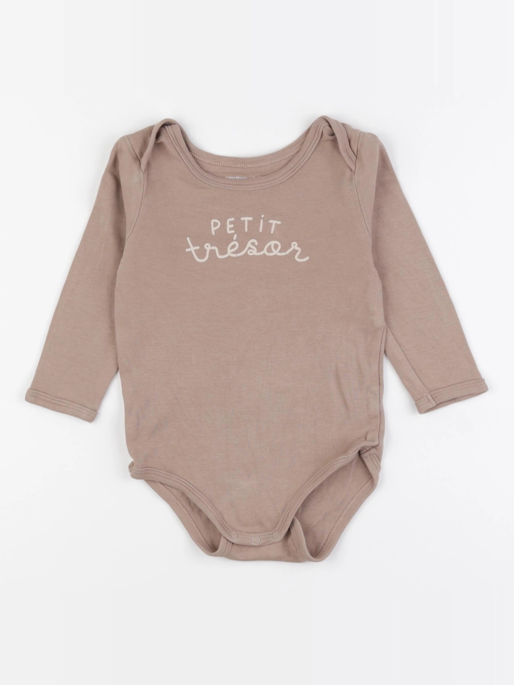 Vertbaudet - body marron - 18 mois