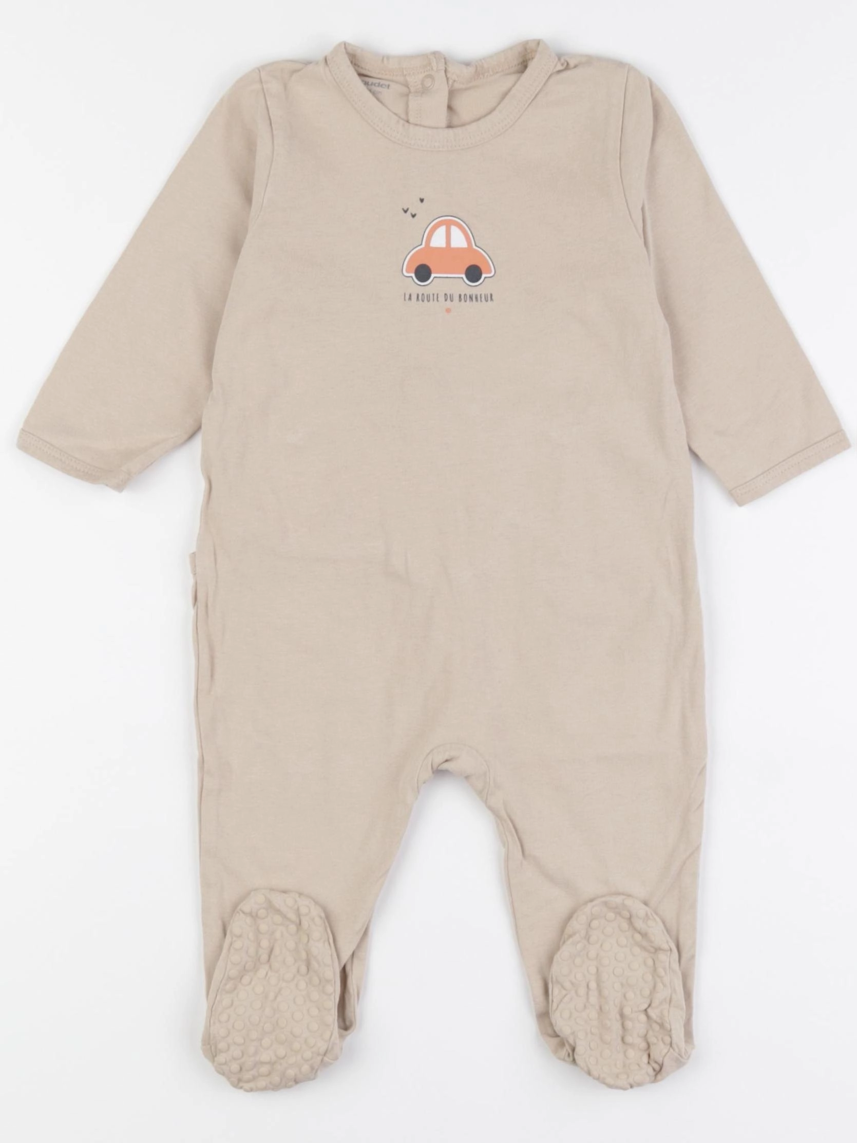 Vertbaudet - pyjama coton marron - 12 mois
