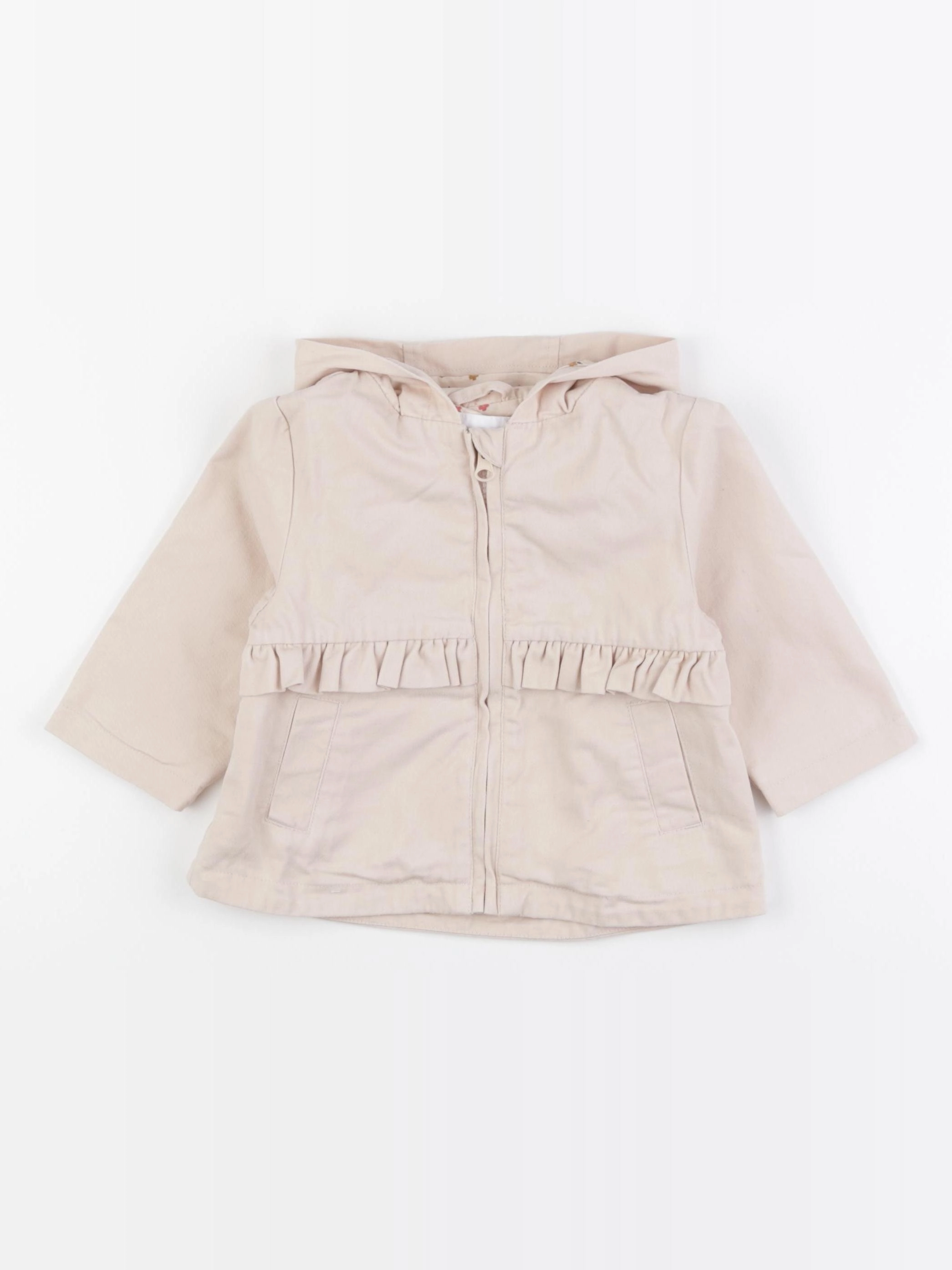 Vertbaudet - veste beige - 12 mois