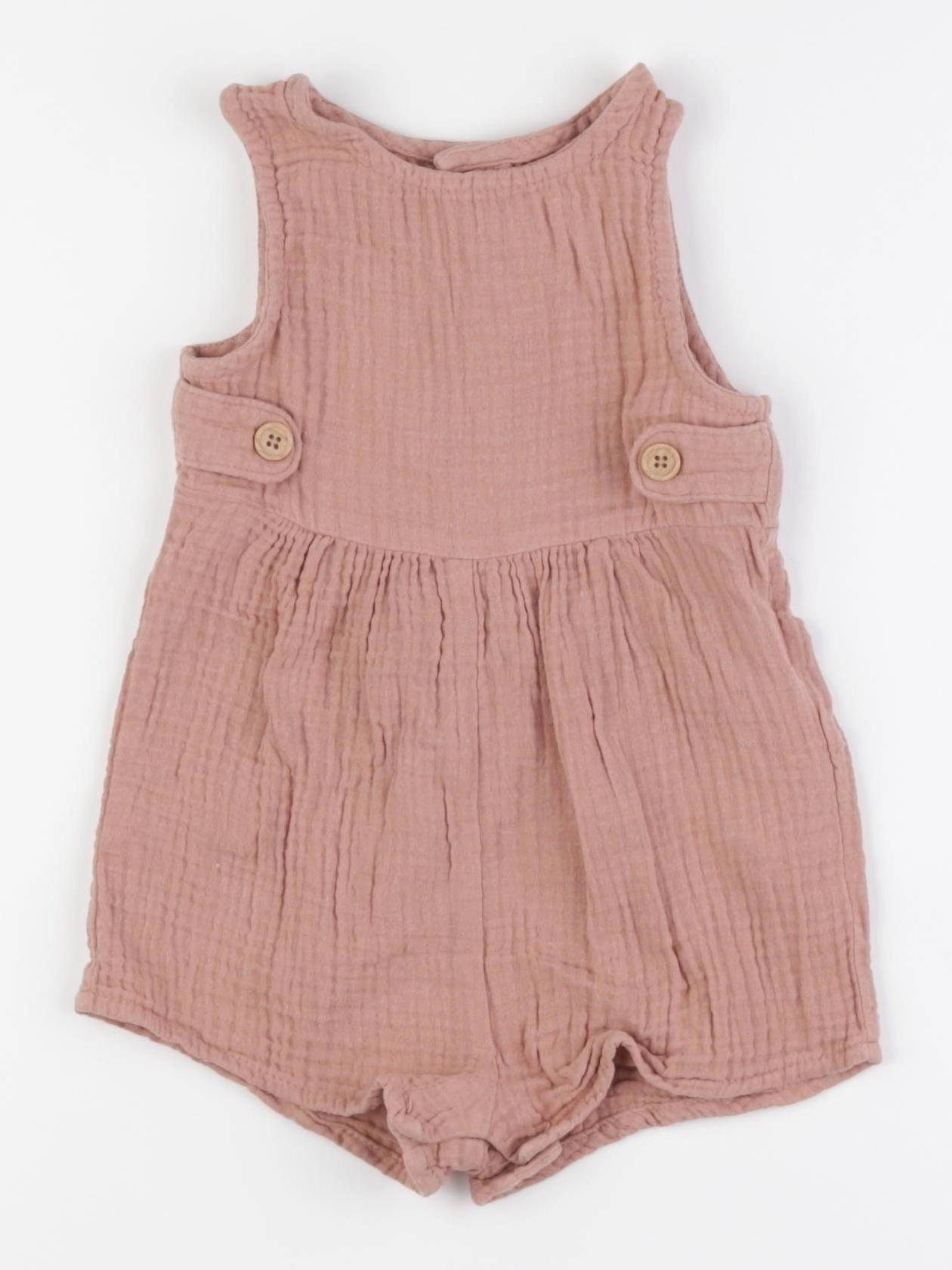 Vertbaudet - combinaison rose - 9 mois