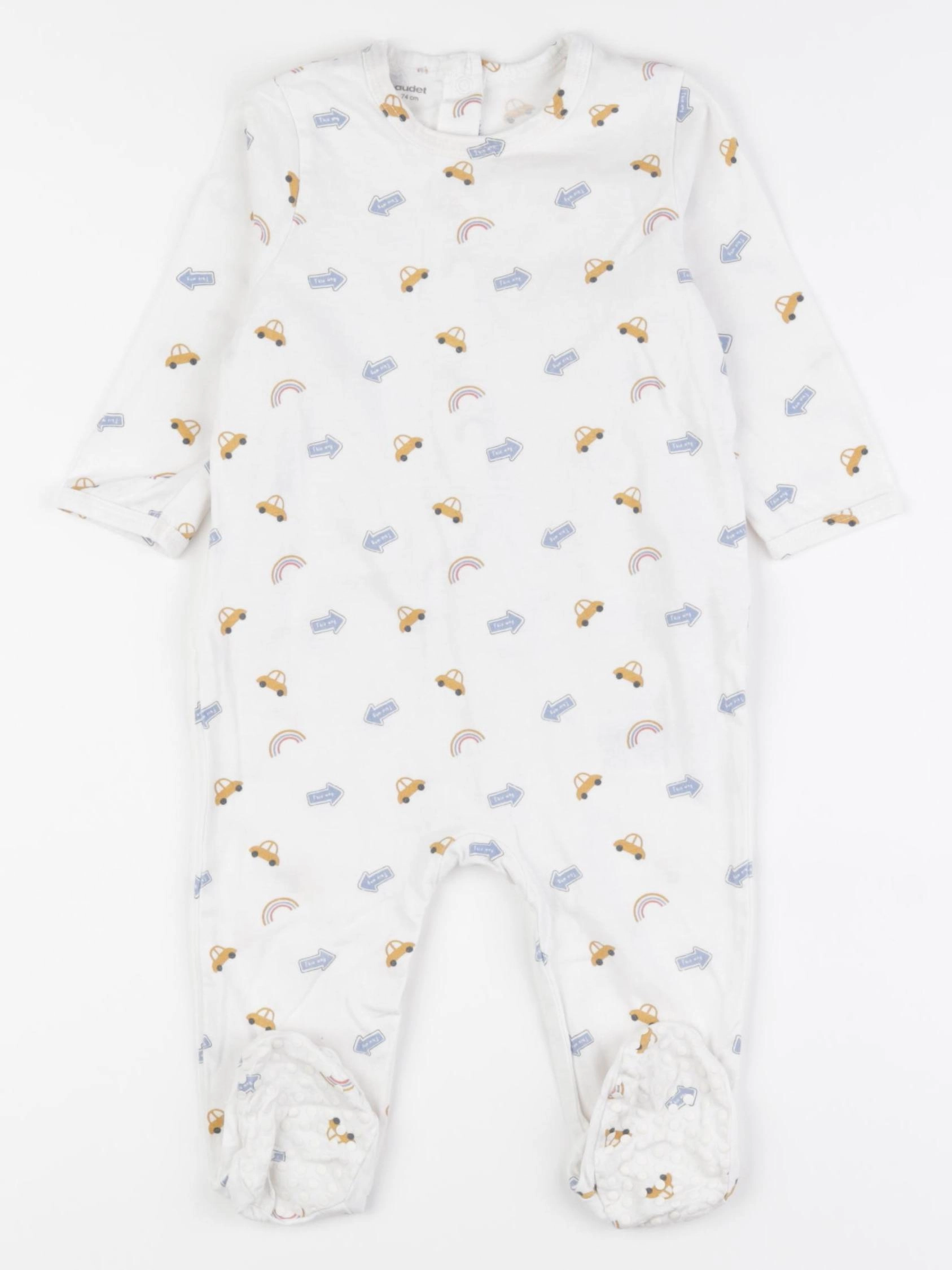 Vertbaudet - pyjama coton multicolore - 12 mois