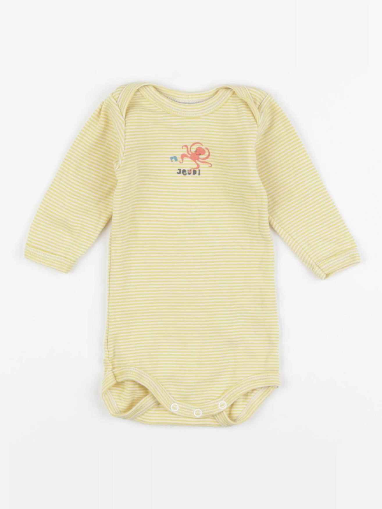 Petit Bateau - body jaune - 3 mois