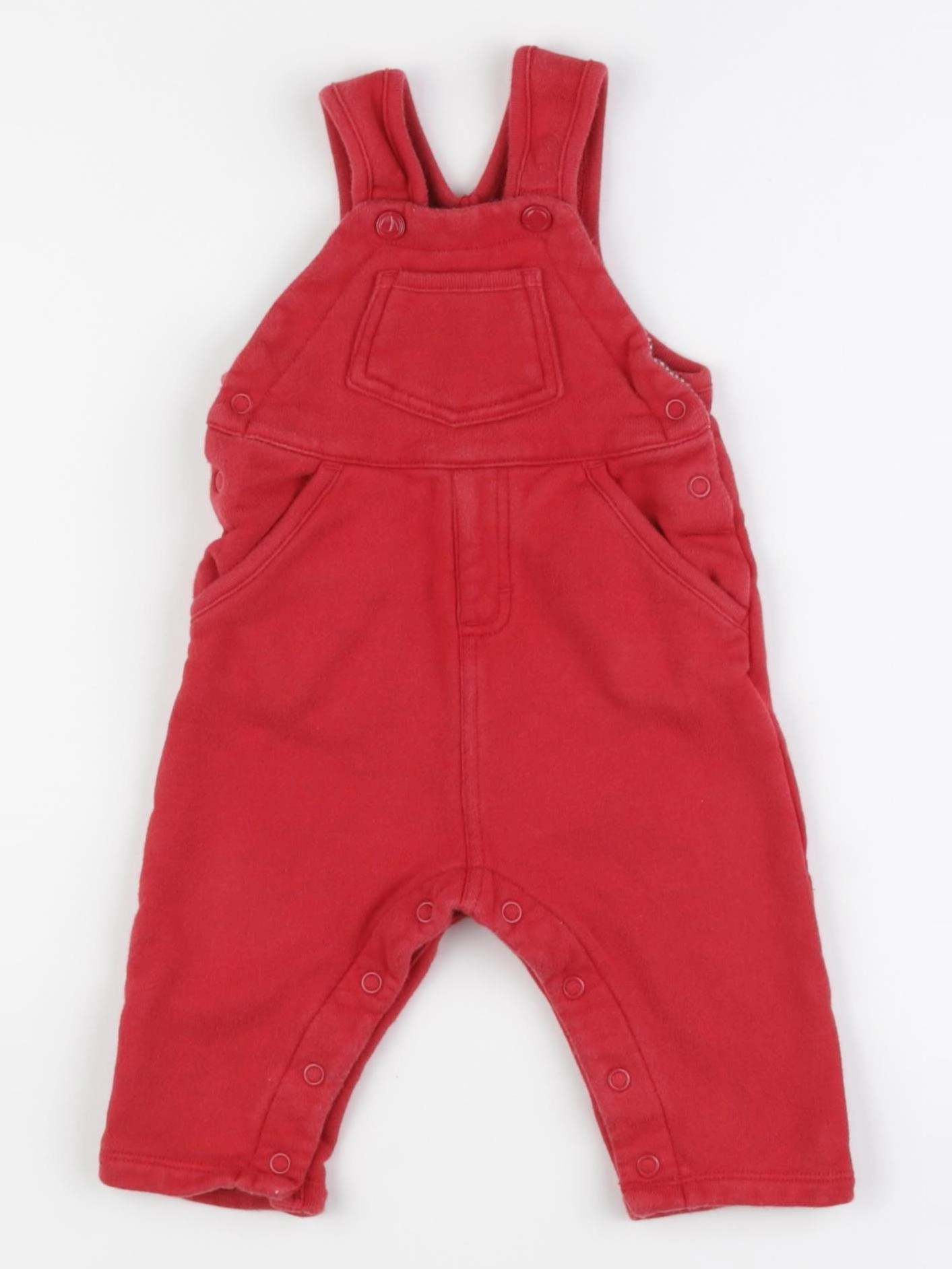 Petit Bateau - salopette rouge - 3 mois