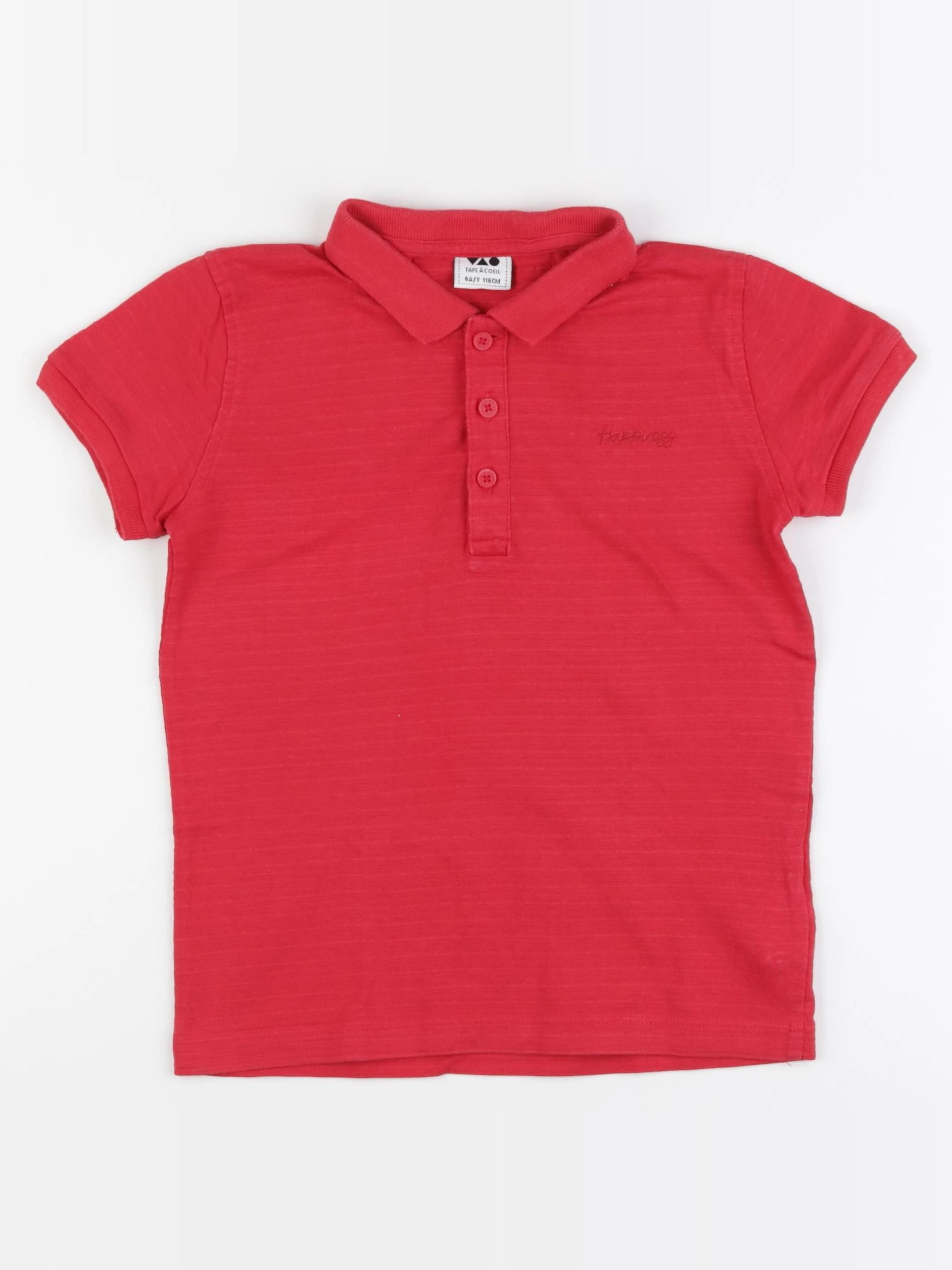 Tape à l'oeil - polo rouge - 6 ans