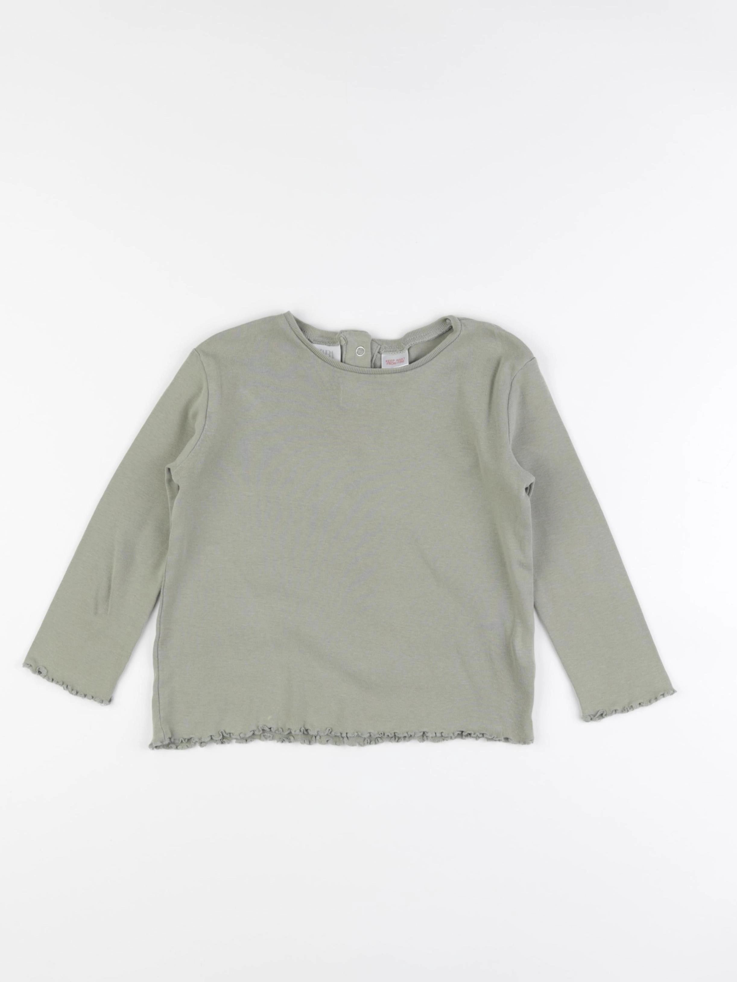 Zara - tee-shirt vert - 4/5 ans