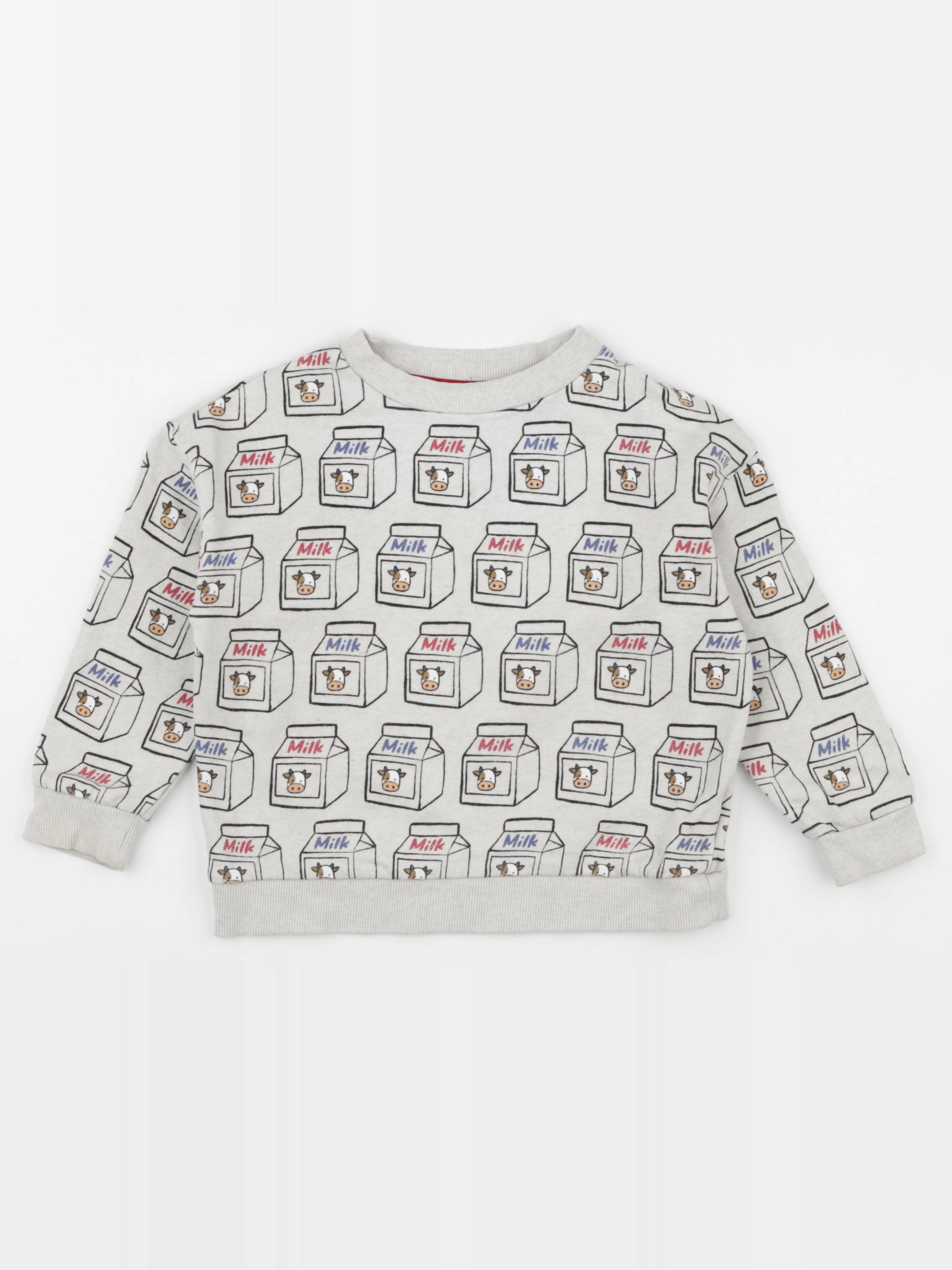 Monoprix - sweat beige, multicolore - 5 ans
