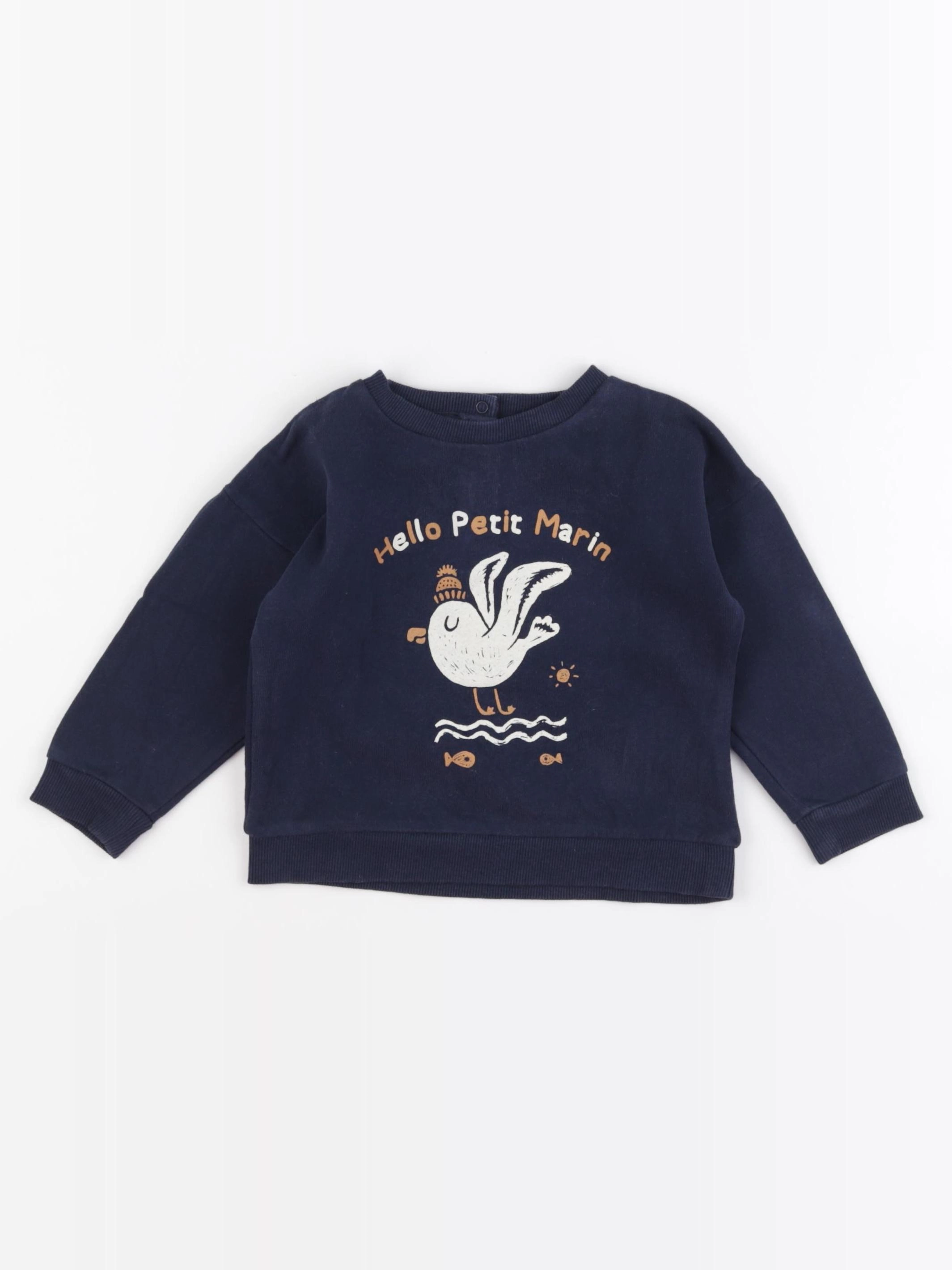 Vertbaudet - sweat multicolore - 24 mois