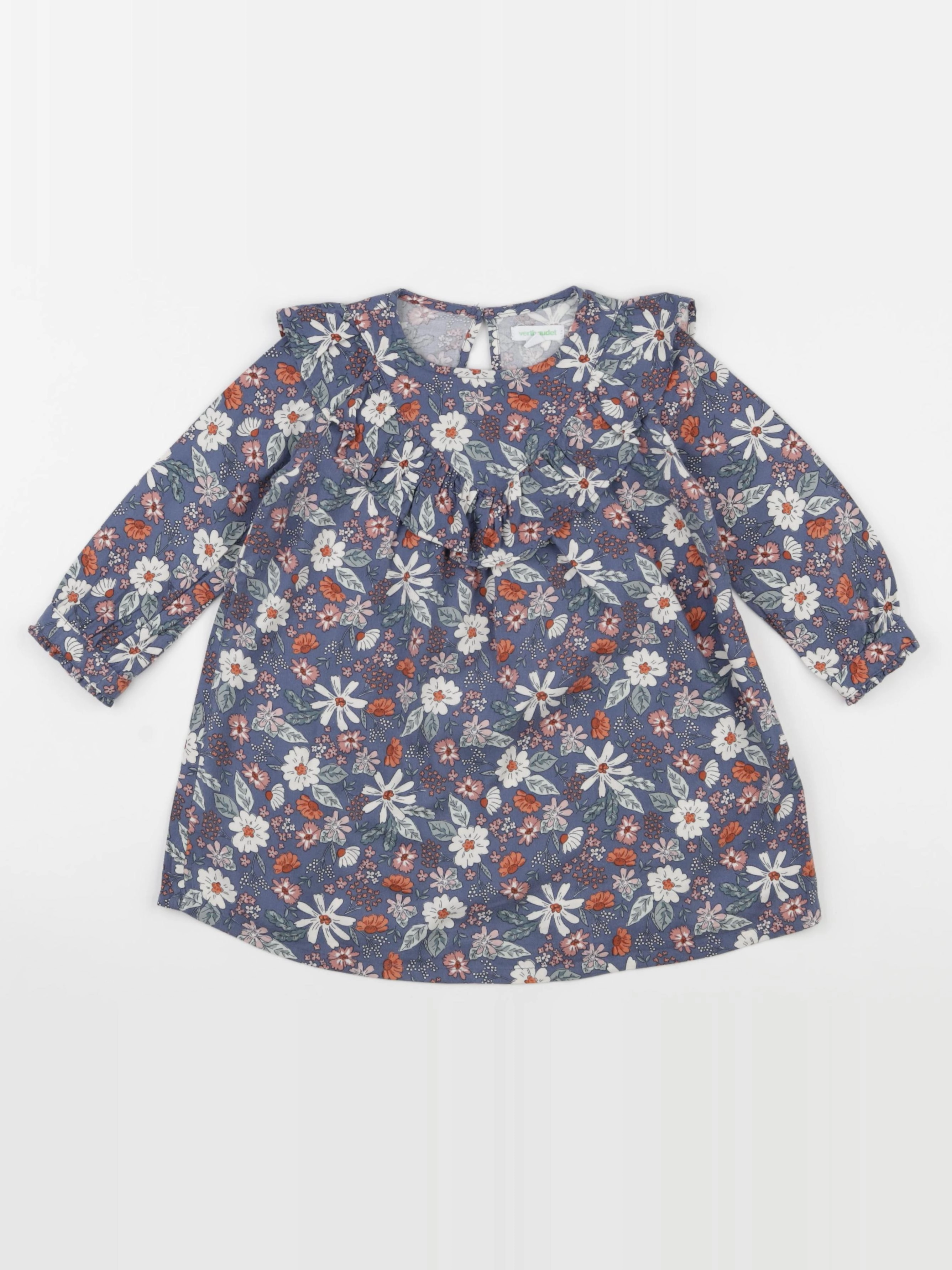 Vertbaudet - robe bleu - 2 ans