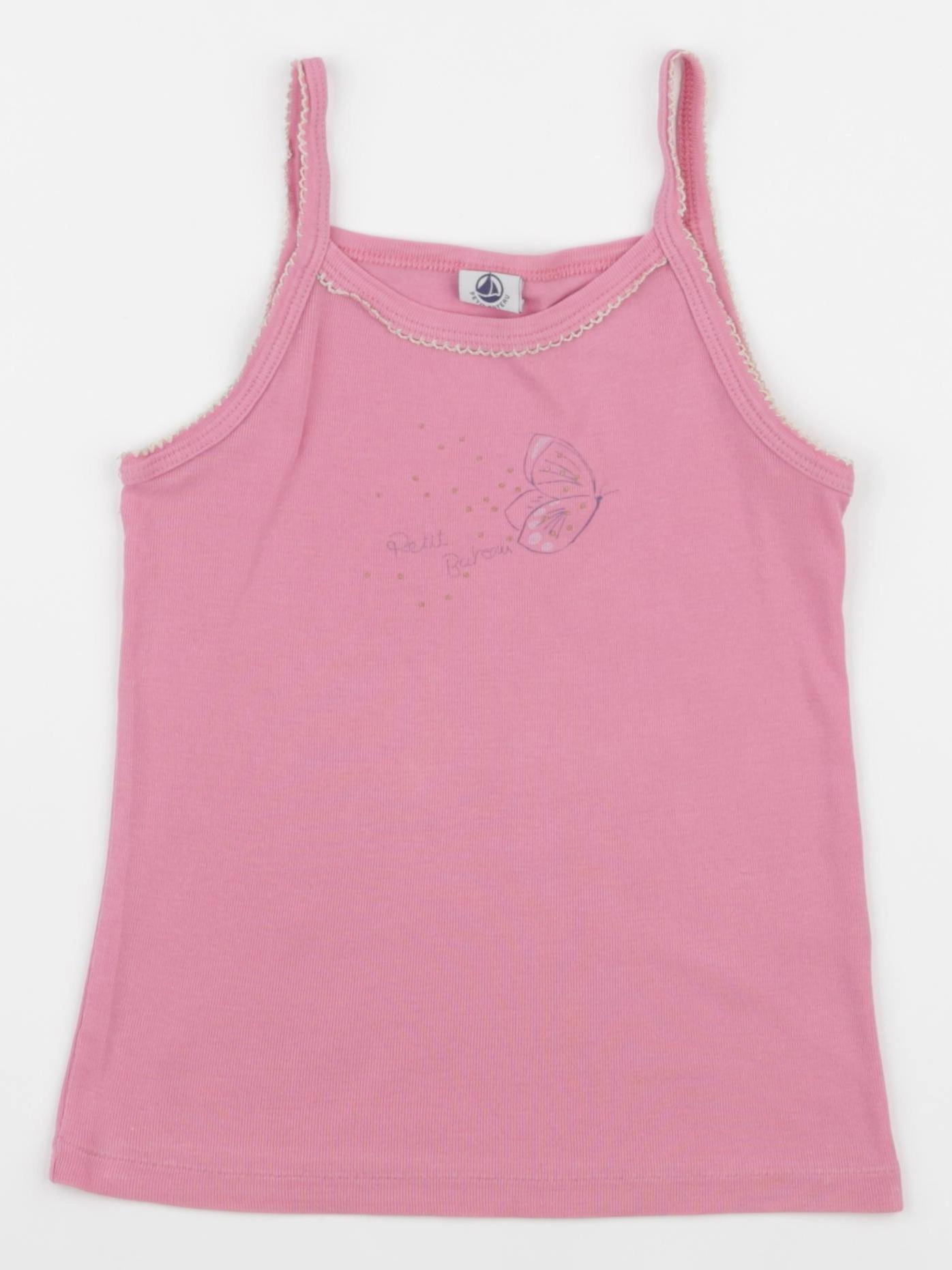 Petit Bateau - maillot de corps rose - 5 ans