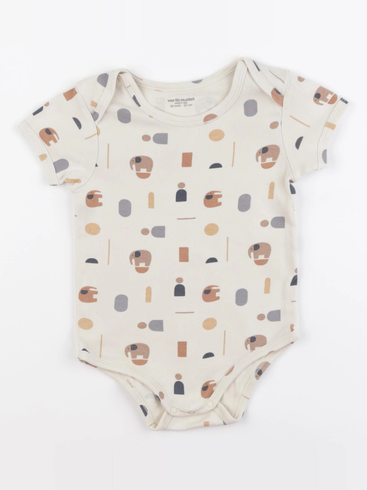 Vertbaudet - body beige - 36 mois