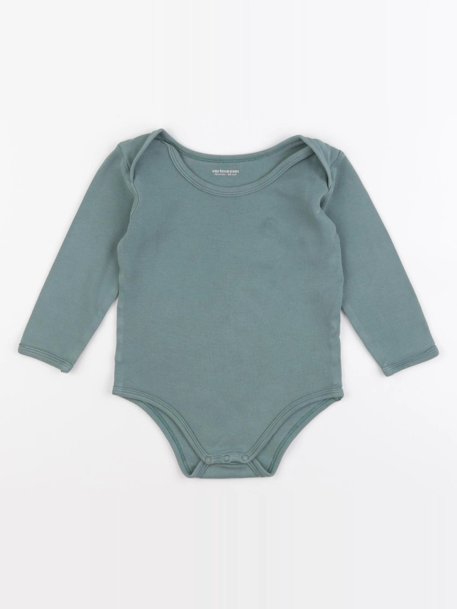 Vertbaudet - body vert - 24 mois
