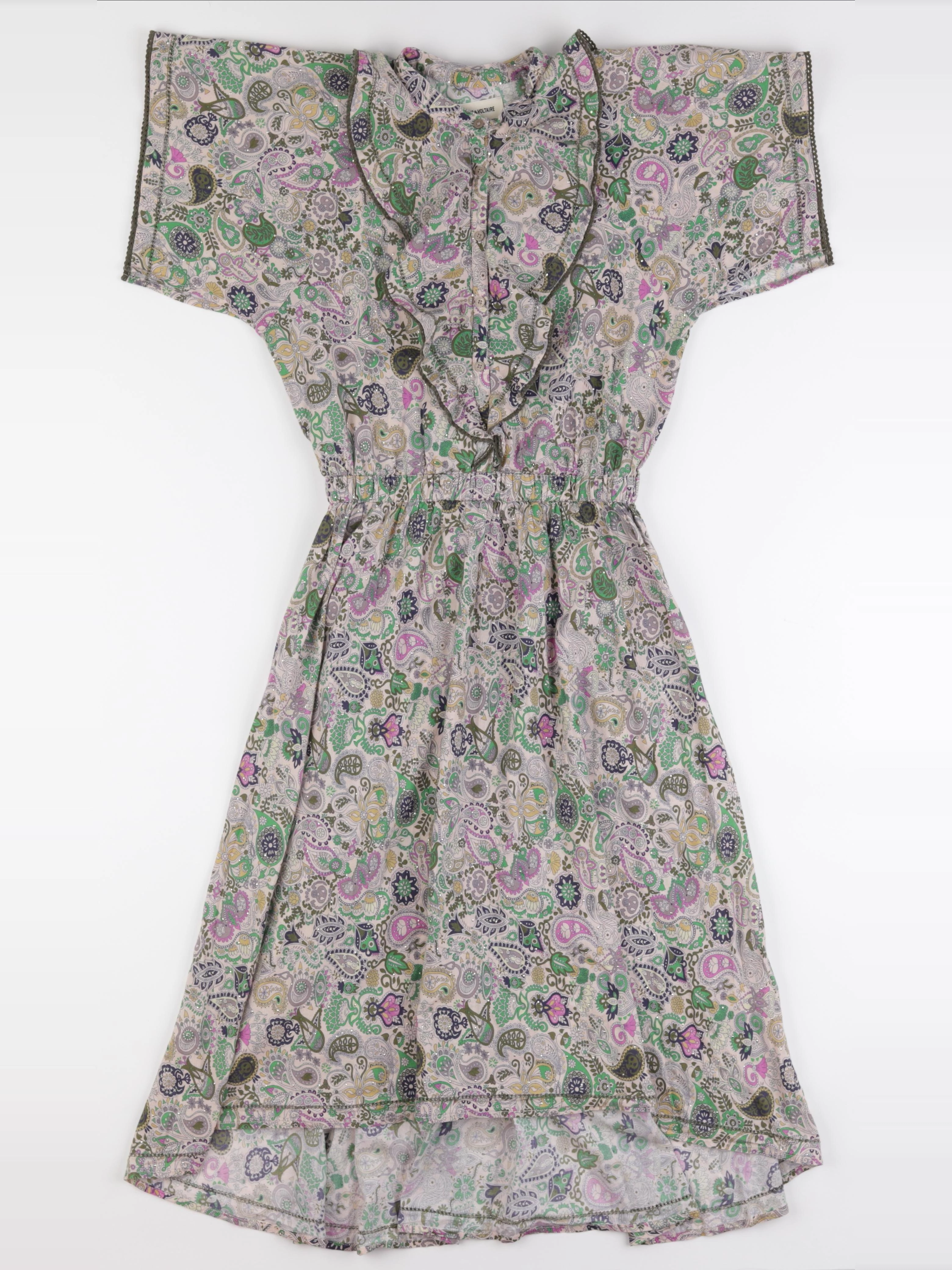Zadig & Voltaire - robe multicolore - 12 ans