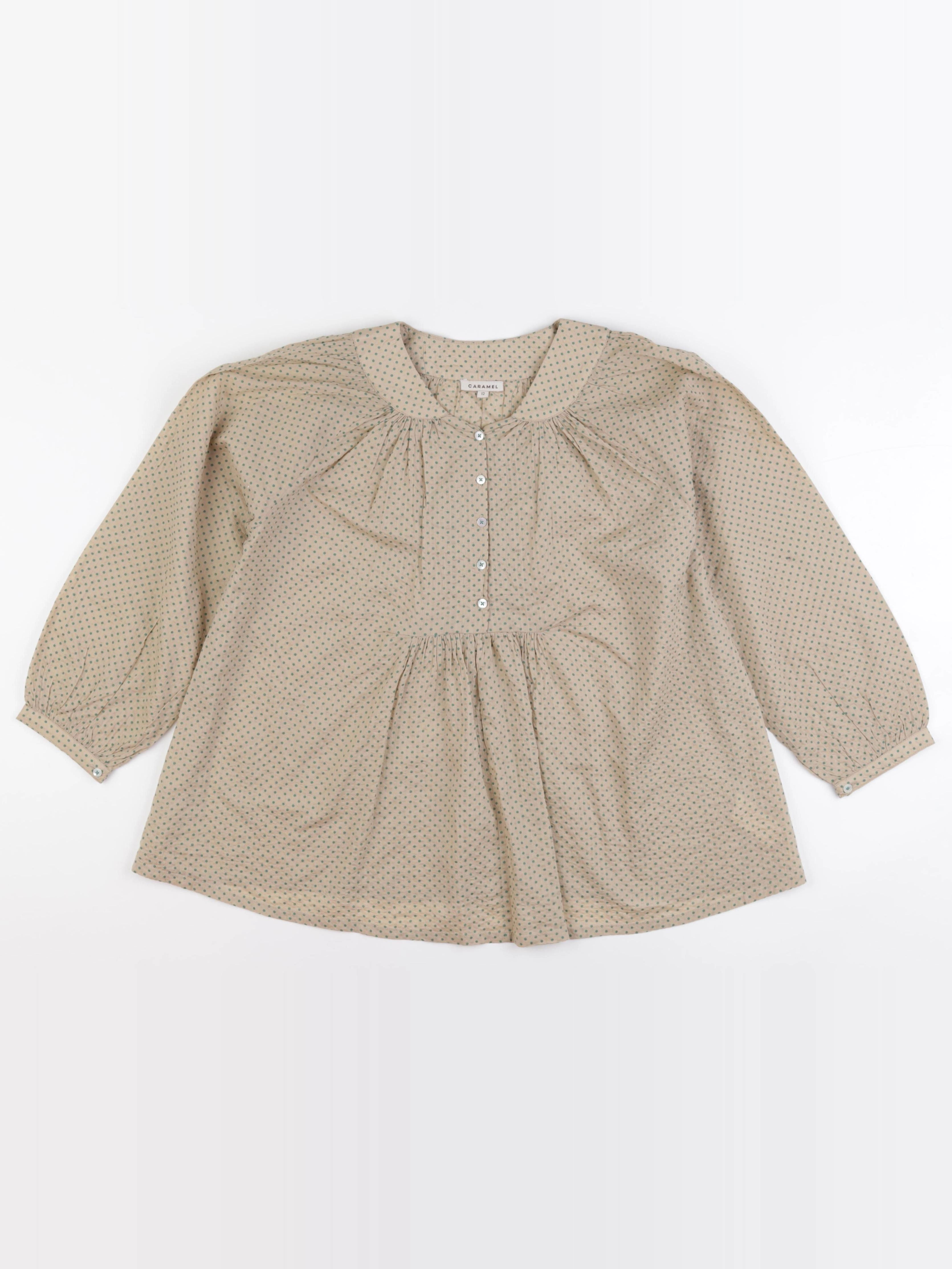 Caramel - blouse beige - 12 ans