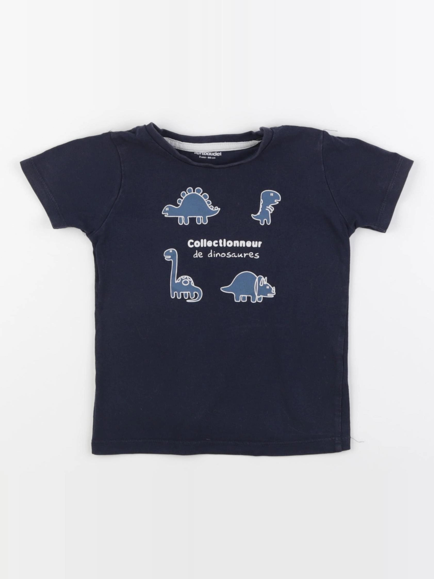 Vertbaudet - tee-shirt bleu - 2 ans