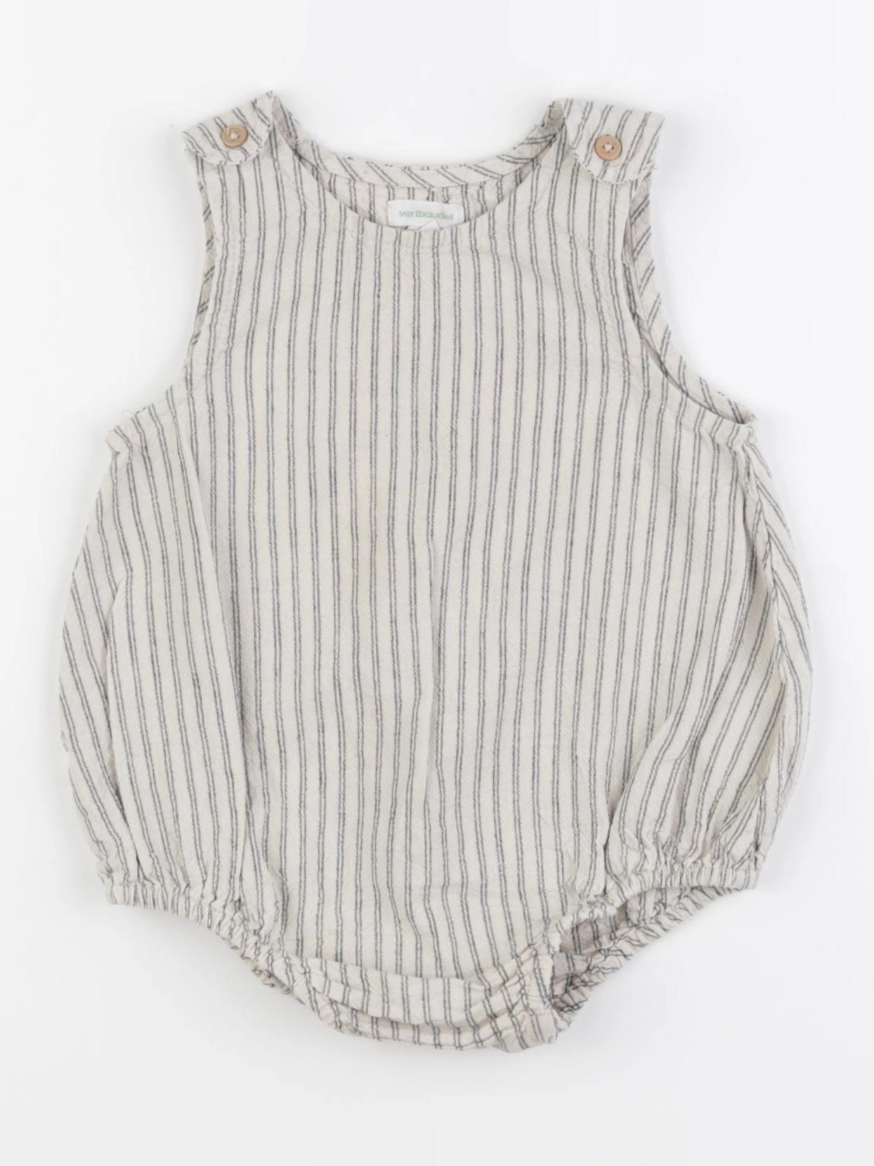 Vertbaudet - combinaison beige, bleu - 18 mois