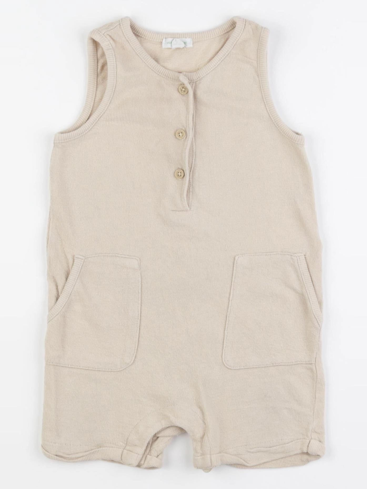Vertbaudet - combinaison beige - 18 mois