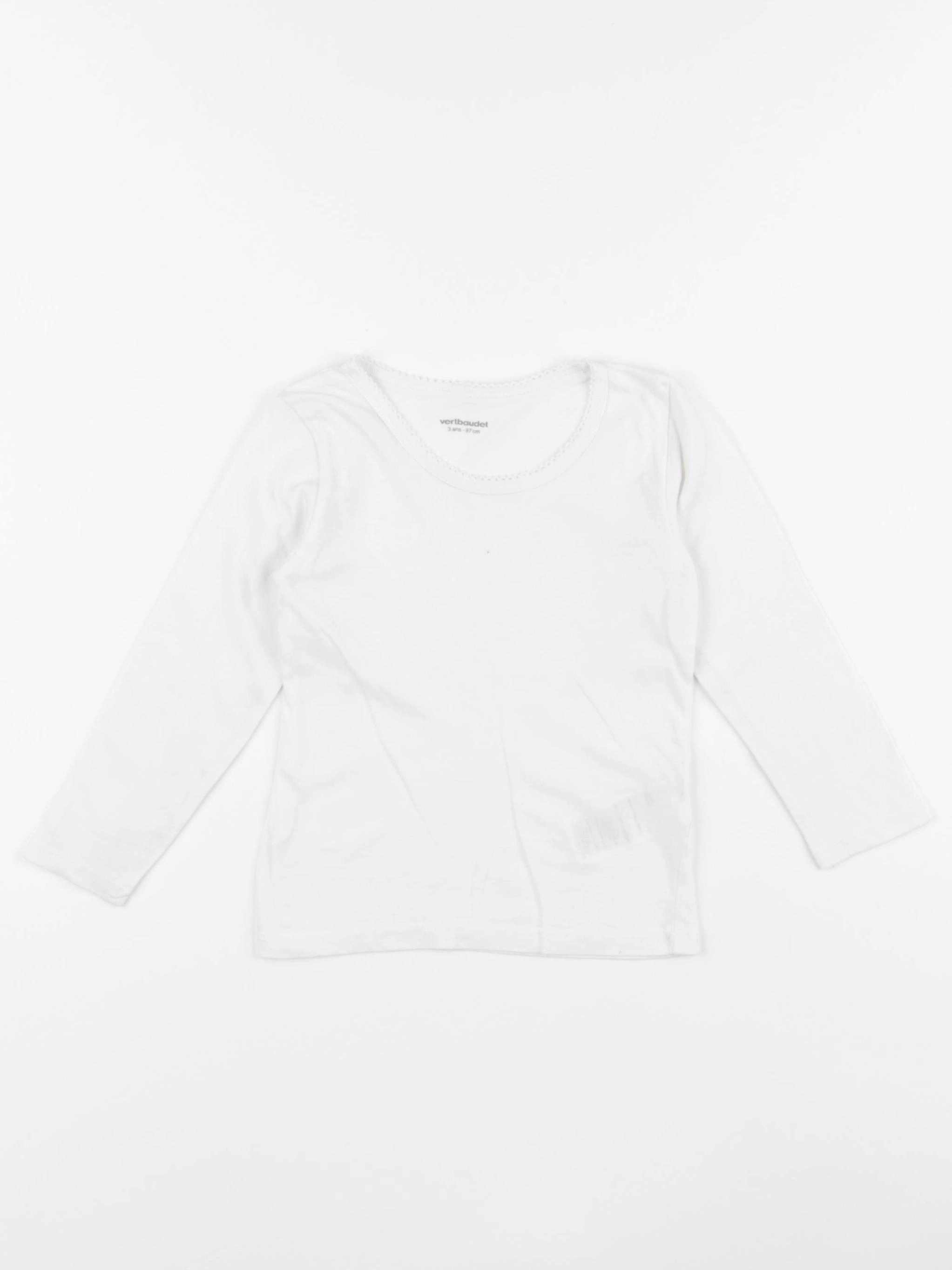Vertbaudet - maillot de corps blanc - 3 ans