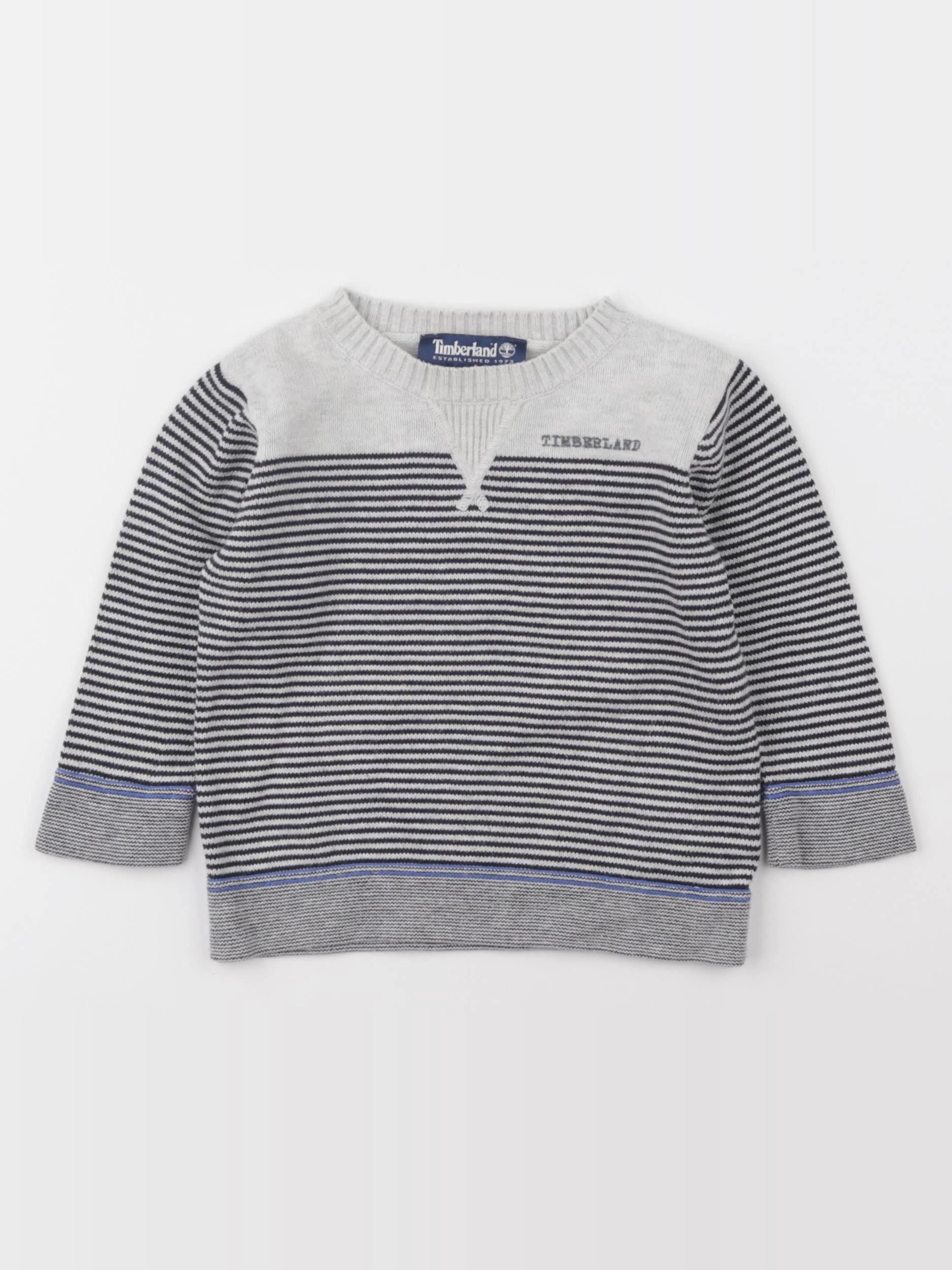 Timberland - pull imprimé au dos gris - 18 mois