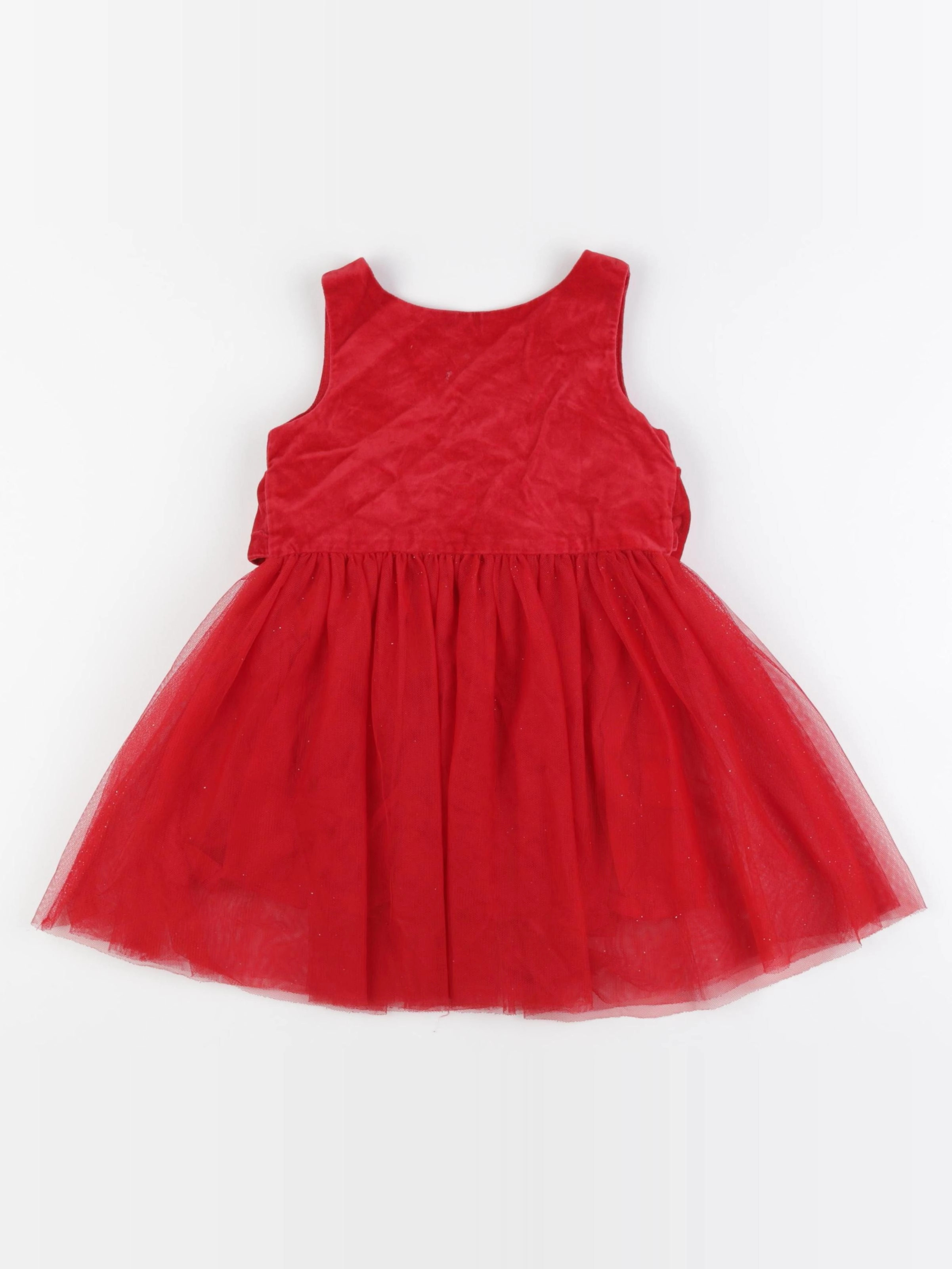 Vertbaudet - robe rouge - 3 ans