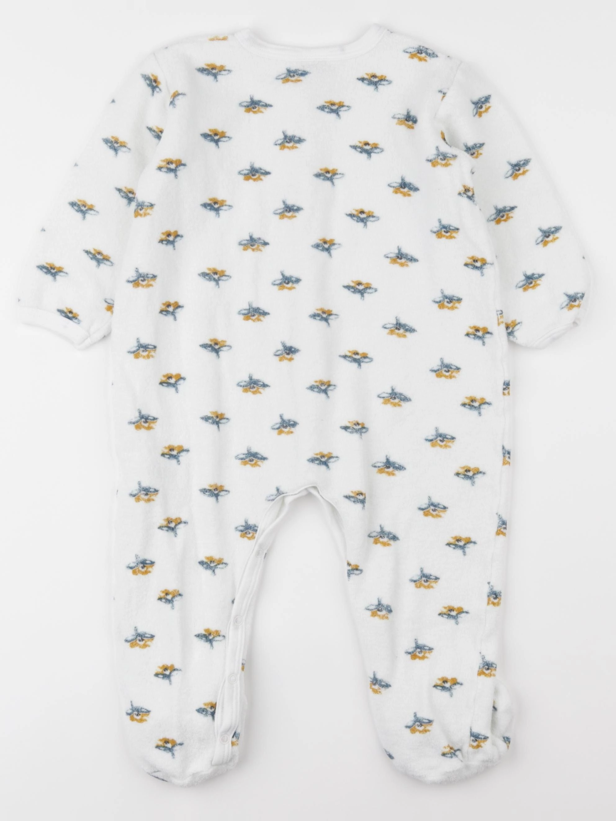 Petit Bateau - pyjama coton blanc - 24 mois