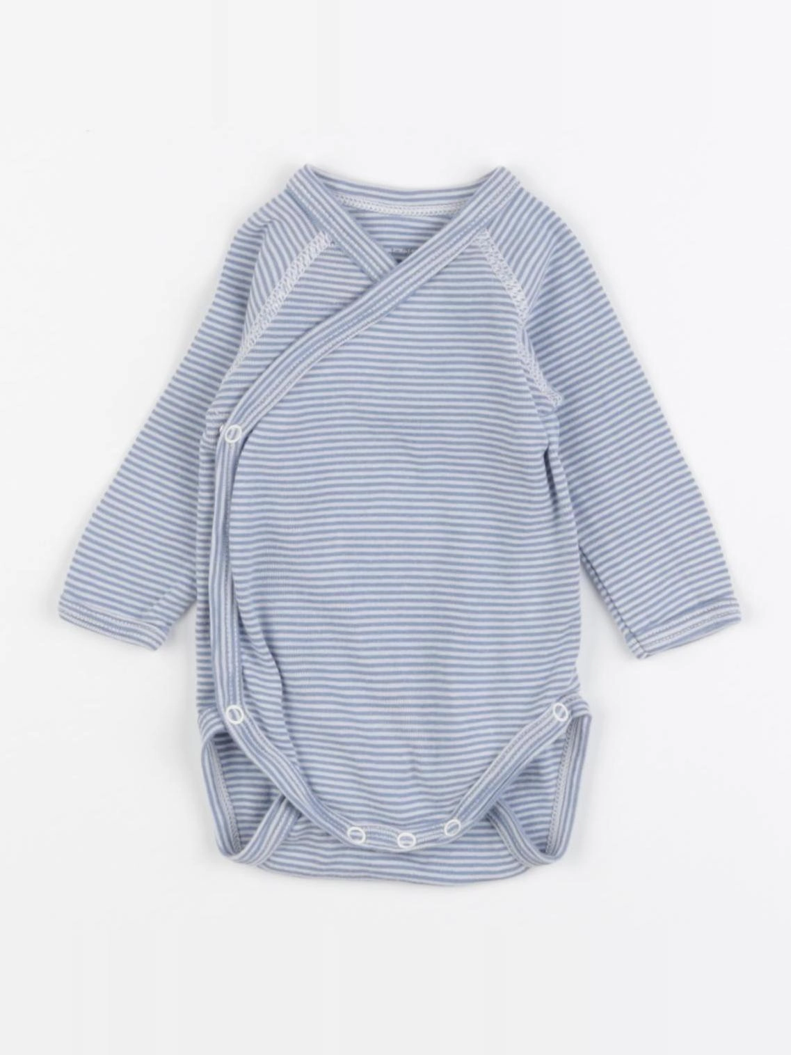 Petit Bateau - body bleu - 1 mois