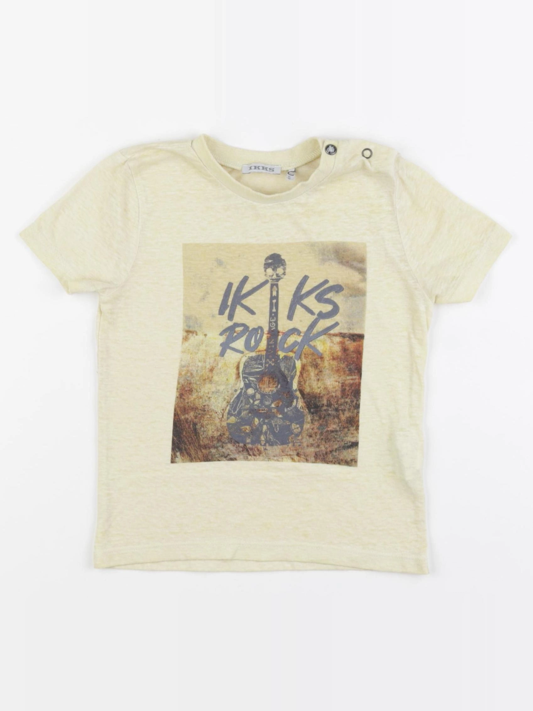 IKKS - tee-shirt jaune - 2 ans