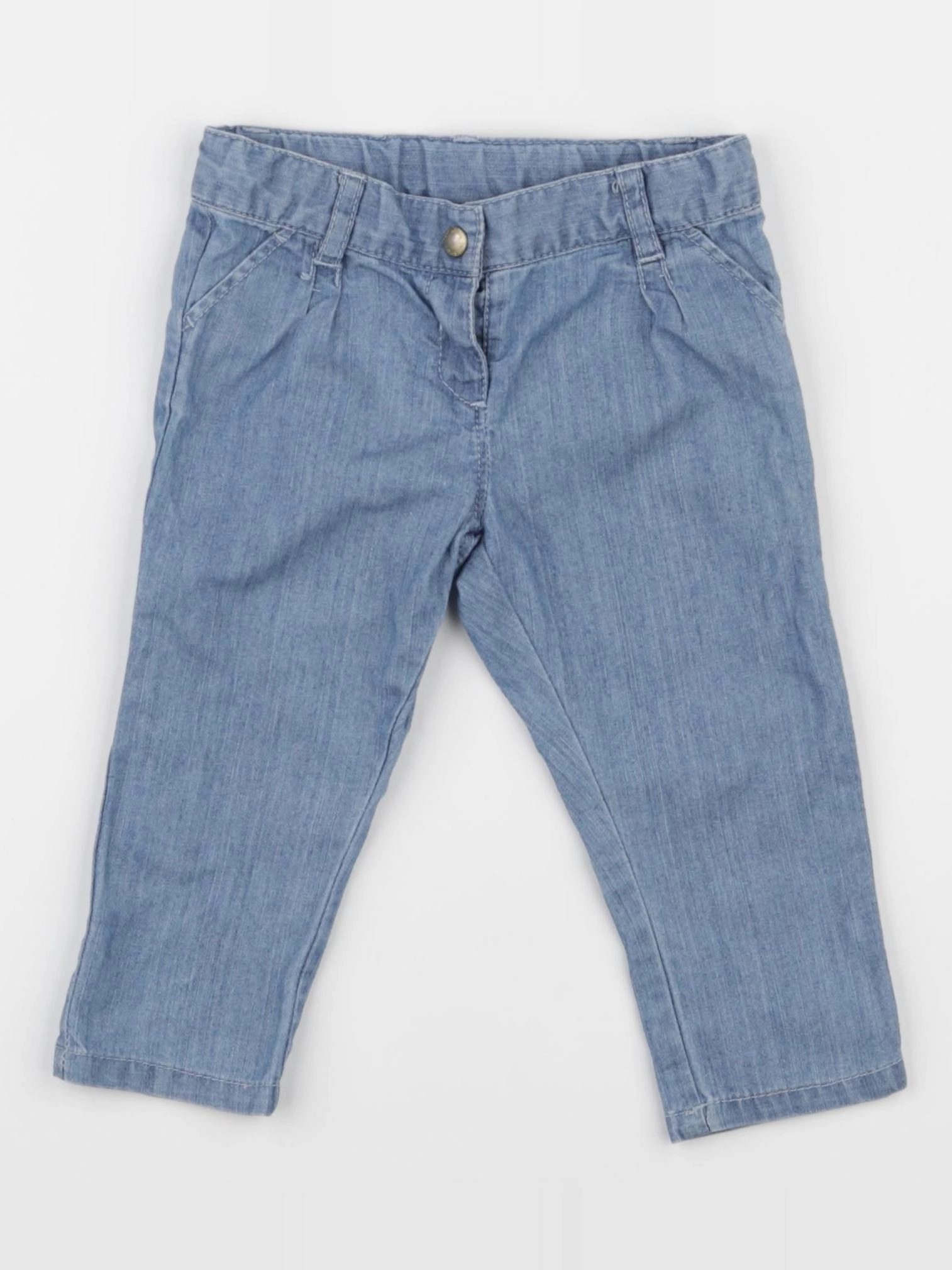 Petit Bateau - pantalon bleu - 6 mois