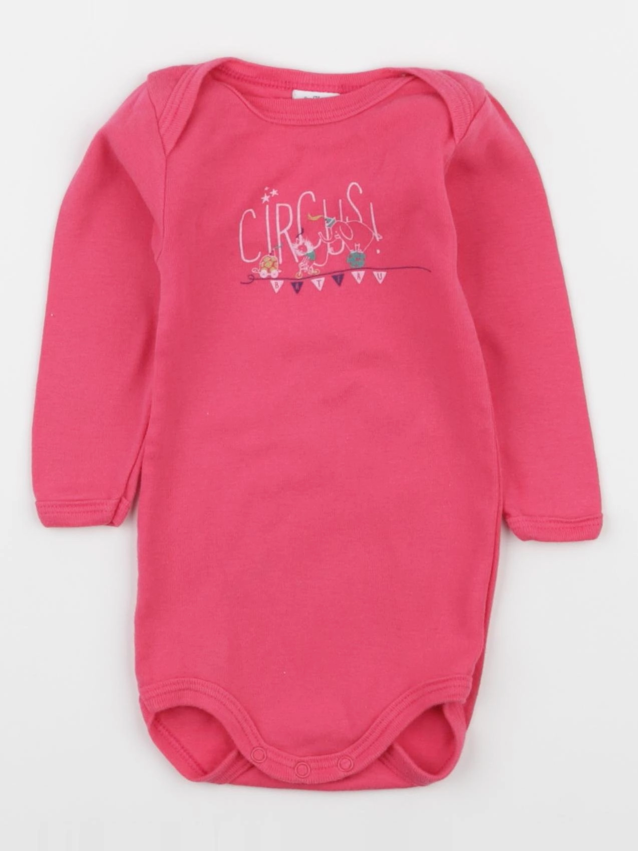 Petit Bateau - body rose - 9 mois