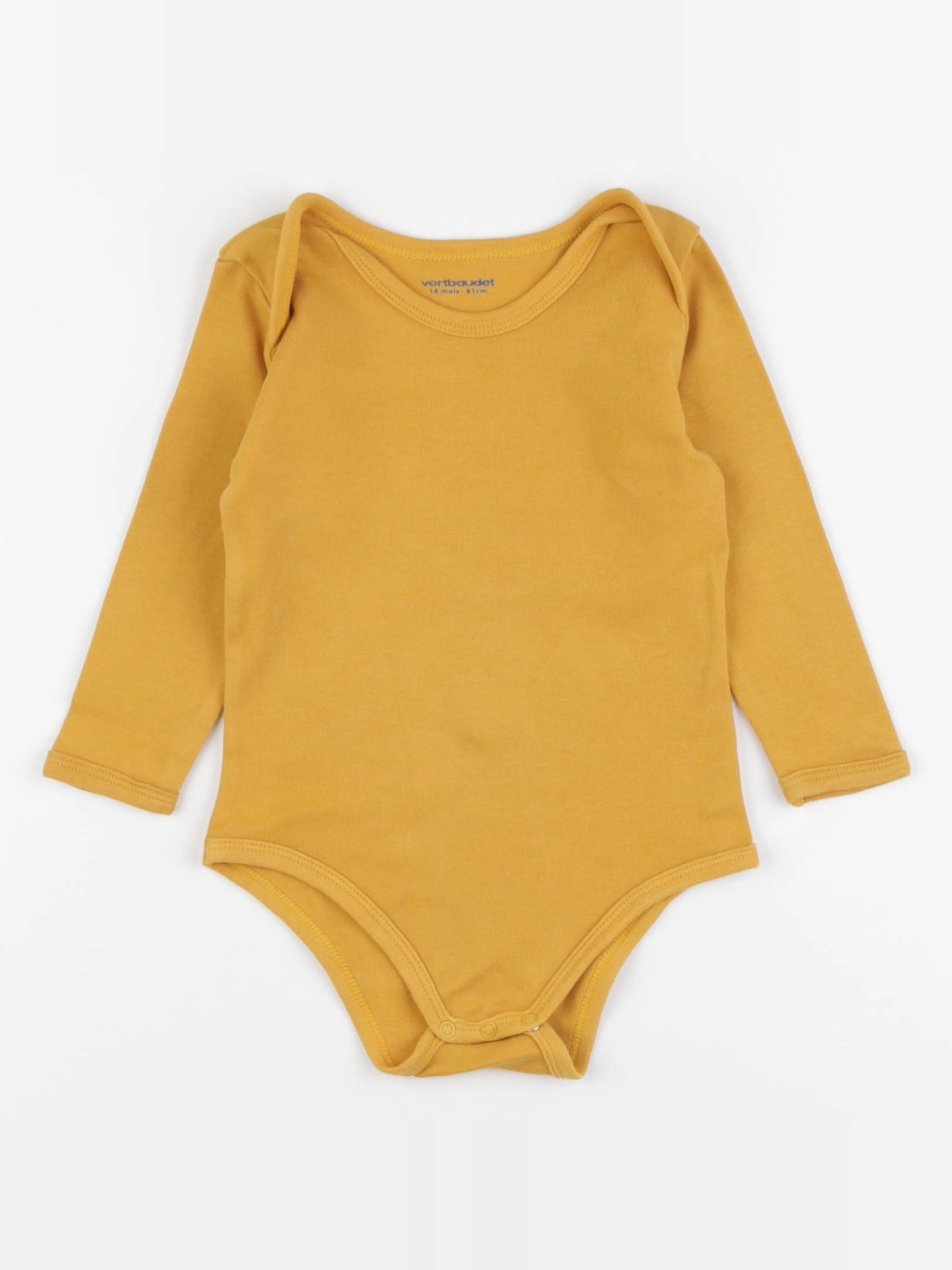 Vertbaudet - body jaune - 18 mois