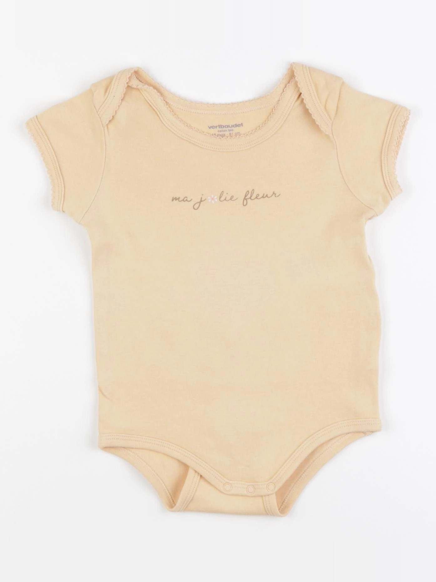Vertbaudet - body orange - 18 mois