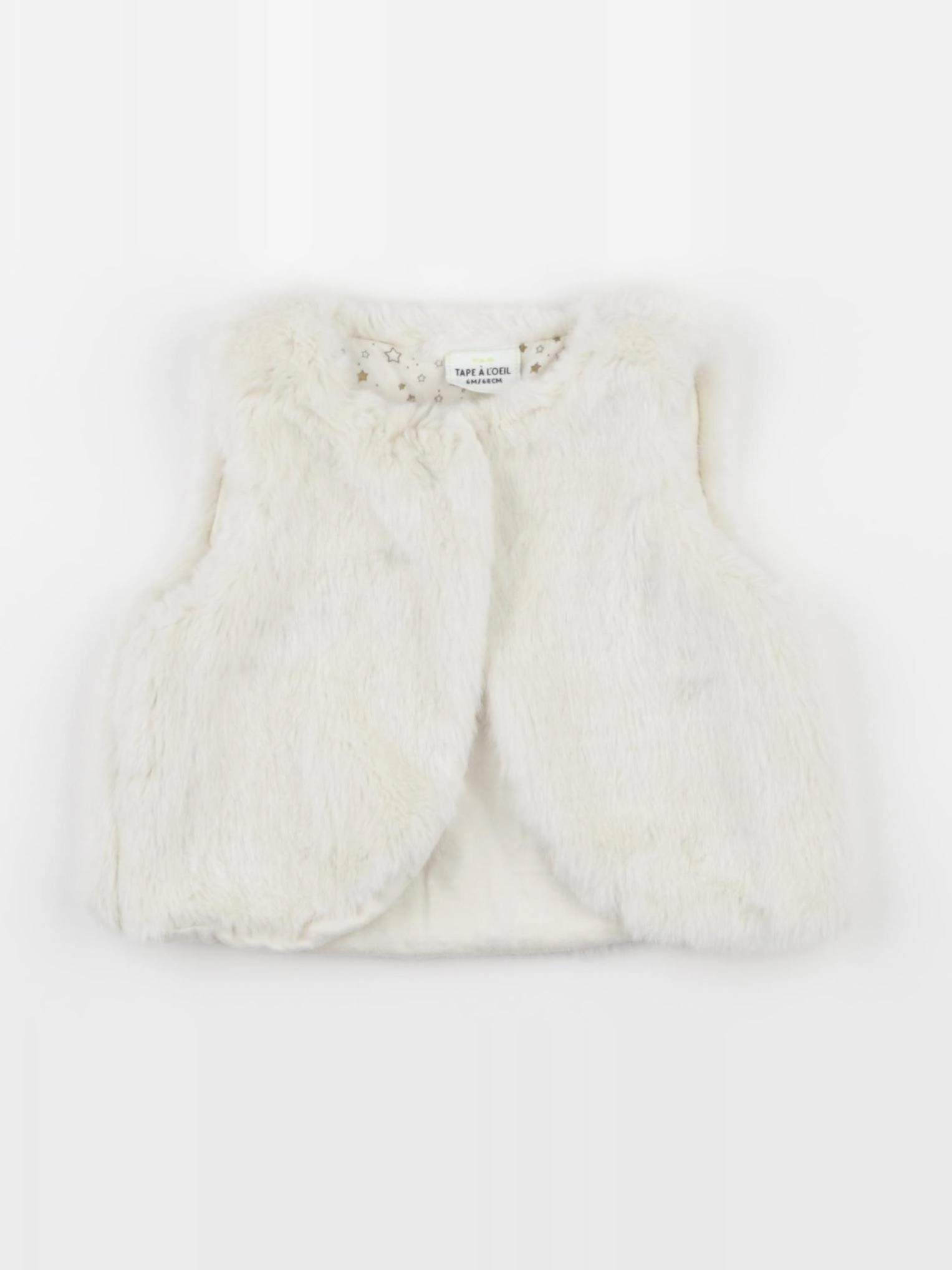 Tape à l'oeil - gilet blanc - 6 mois