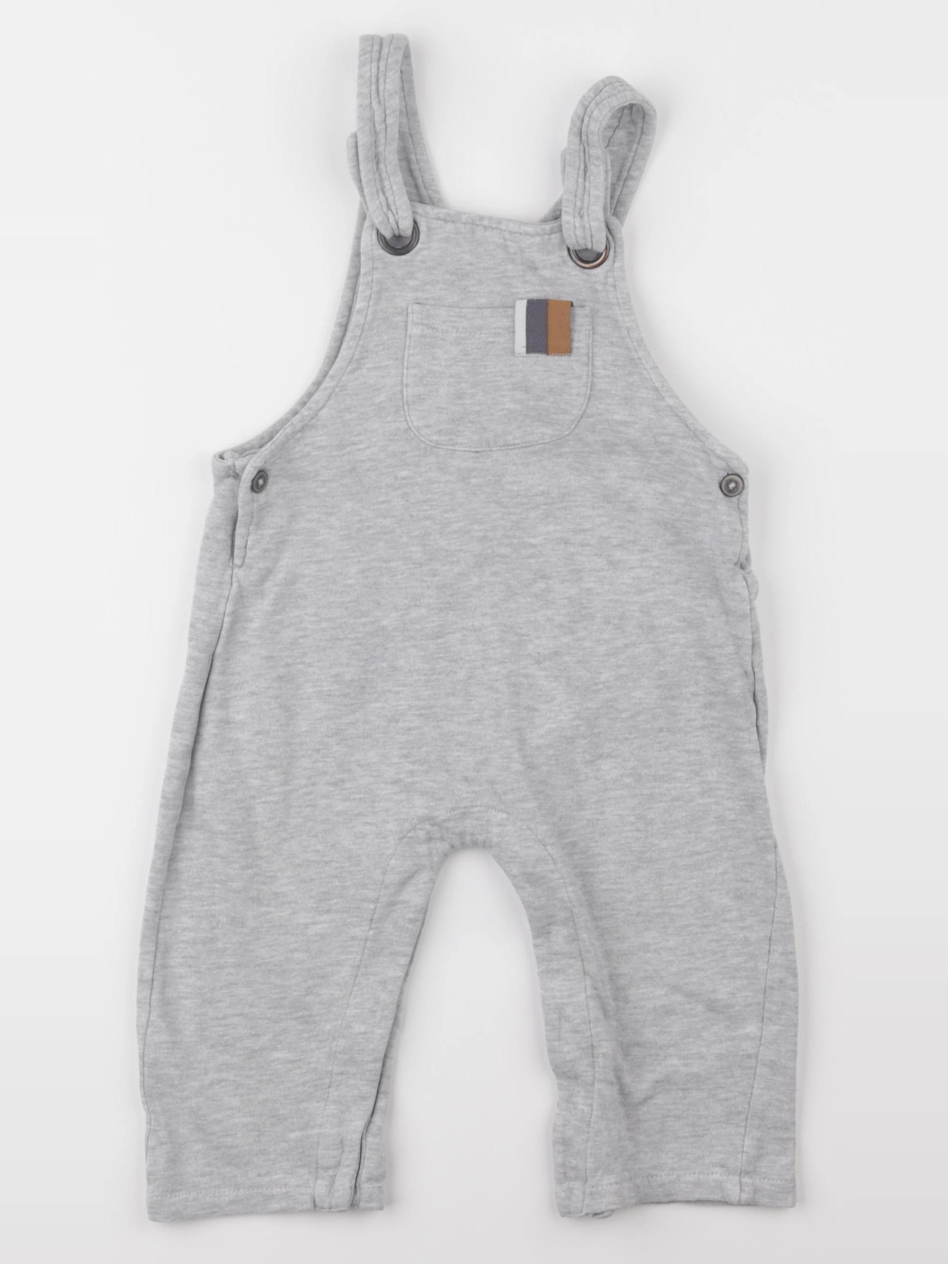 Vertbaudet - salopette gris - 18 mois
