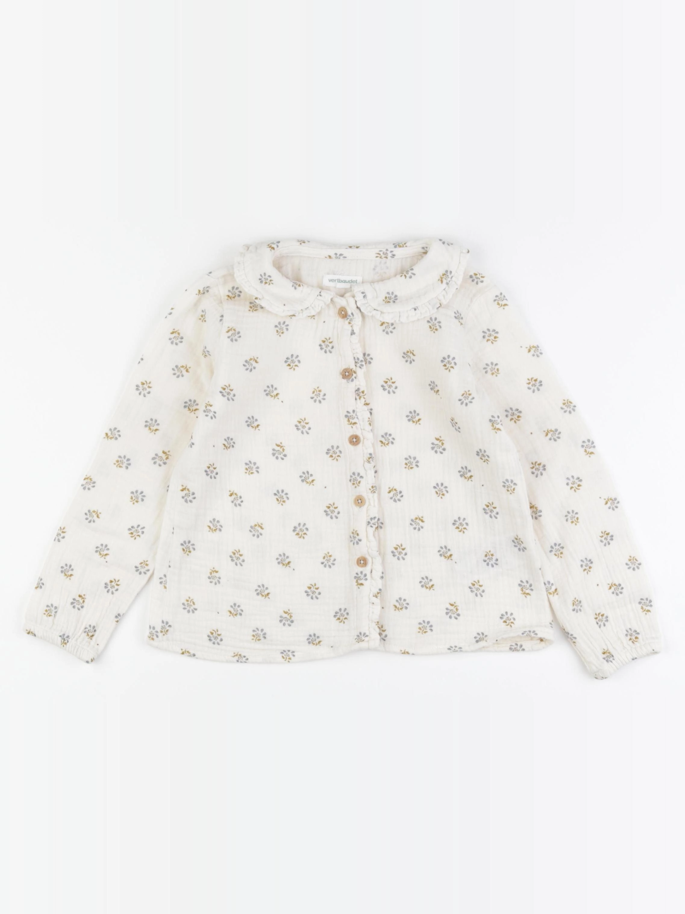 Vertbaudet - blouse beige - 4 ans