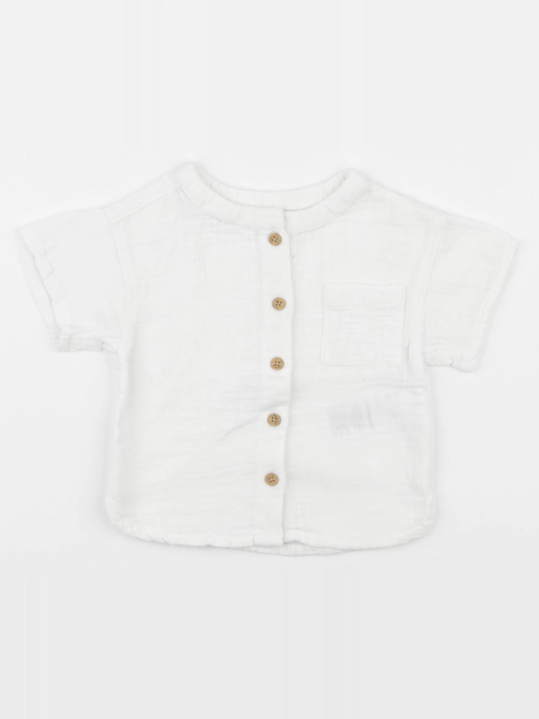 Vertbaudet - chemise blanc - 9 mois