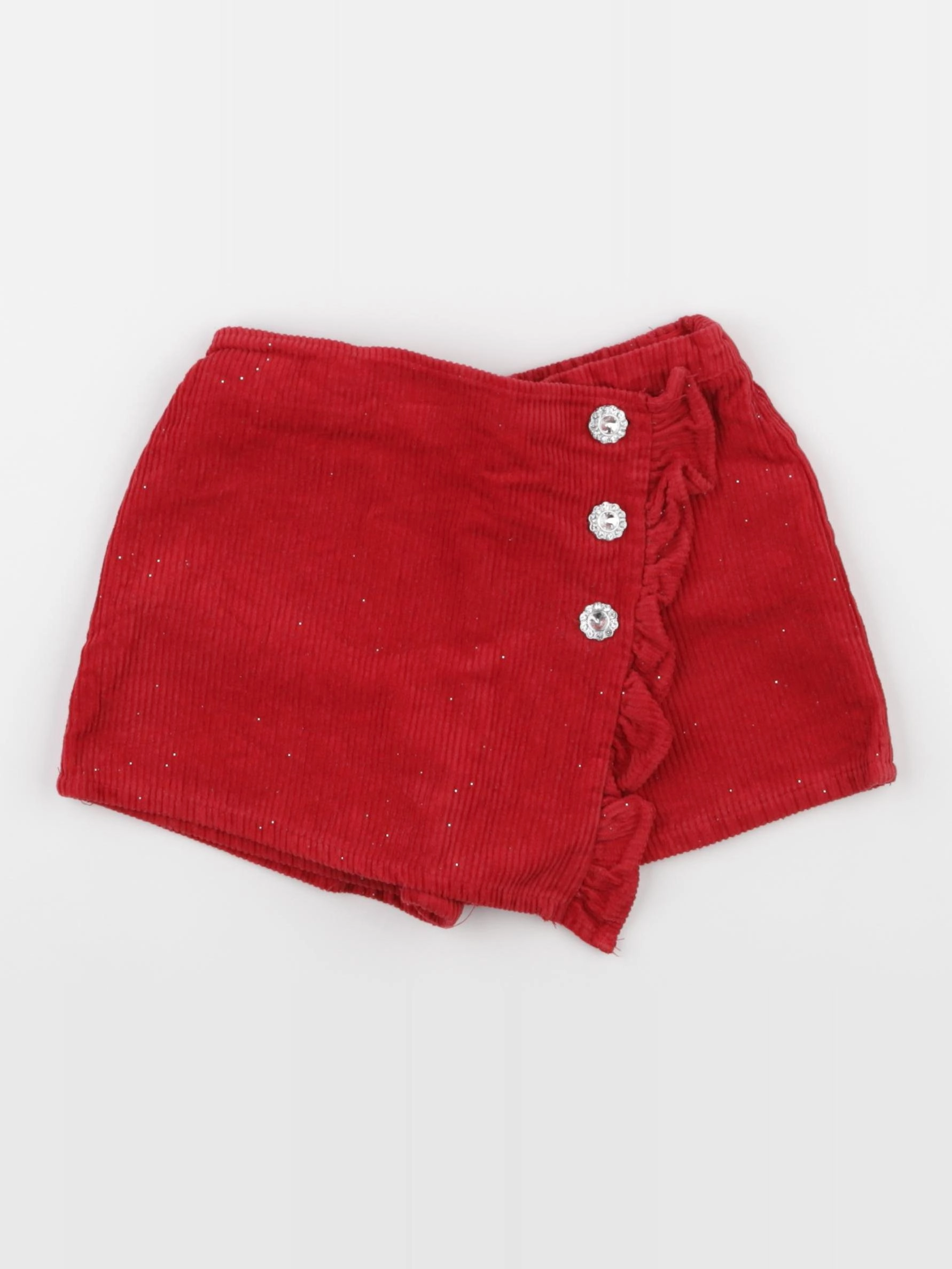 Vertbaudet - jupe short rouge - 5 ans