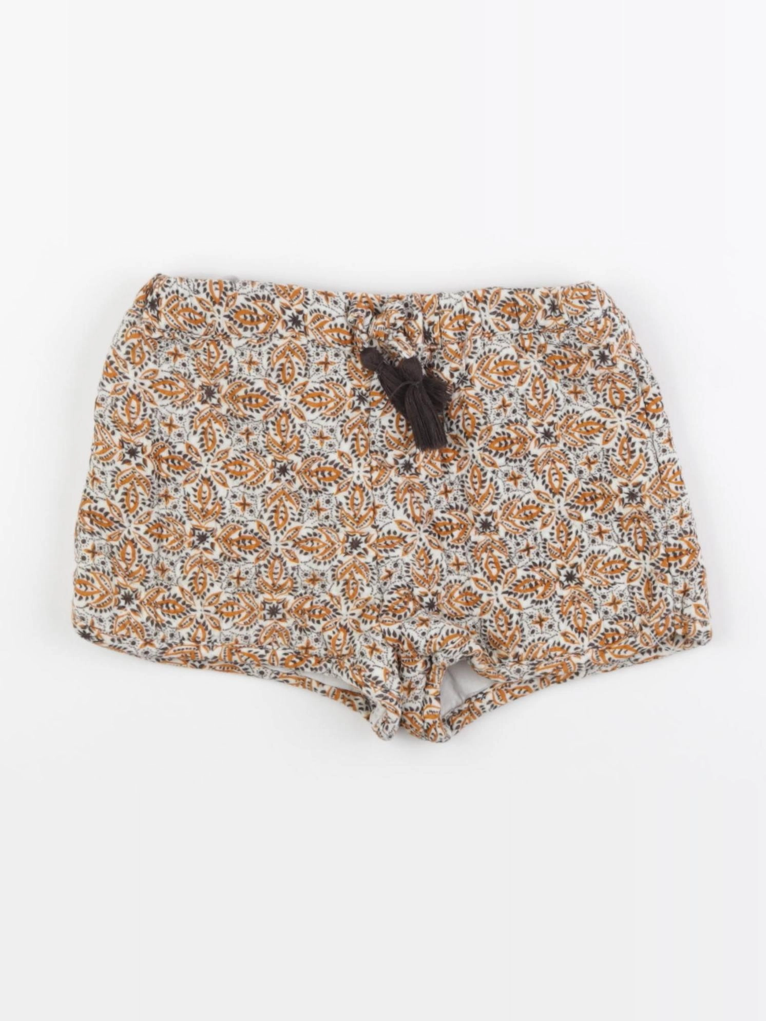 Vertbaudet - short marron, beige - 6 ans