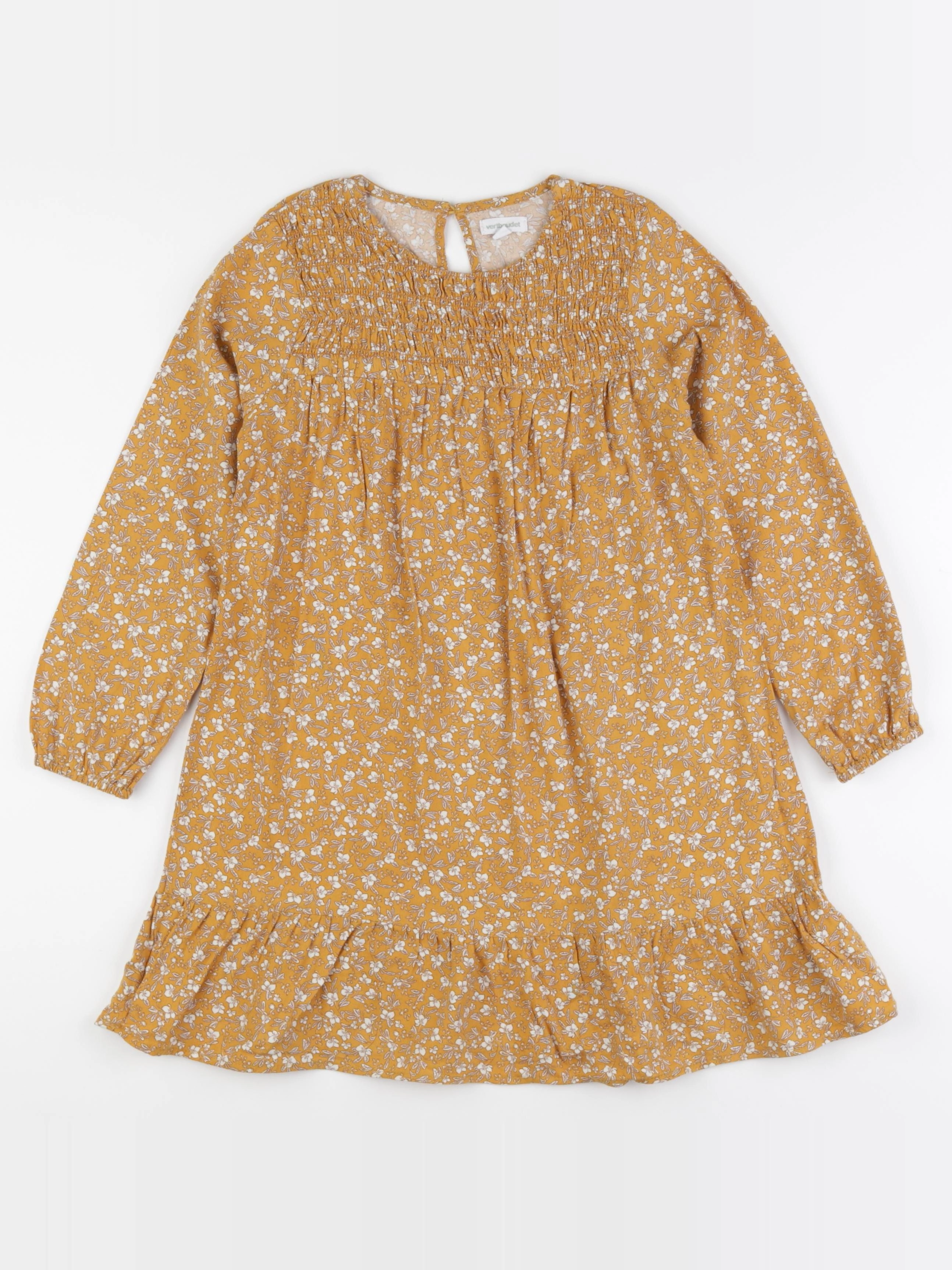 Vertbaudet - robe marron - 8 ans