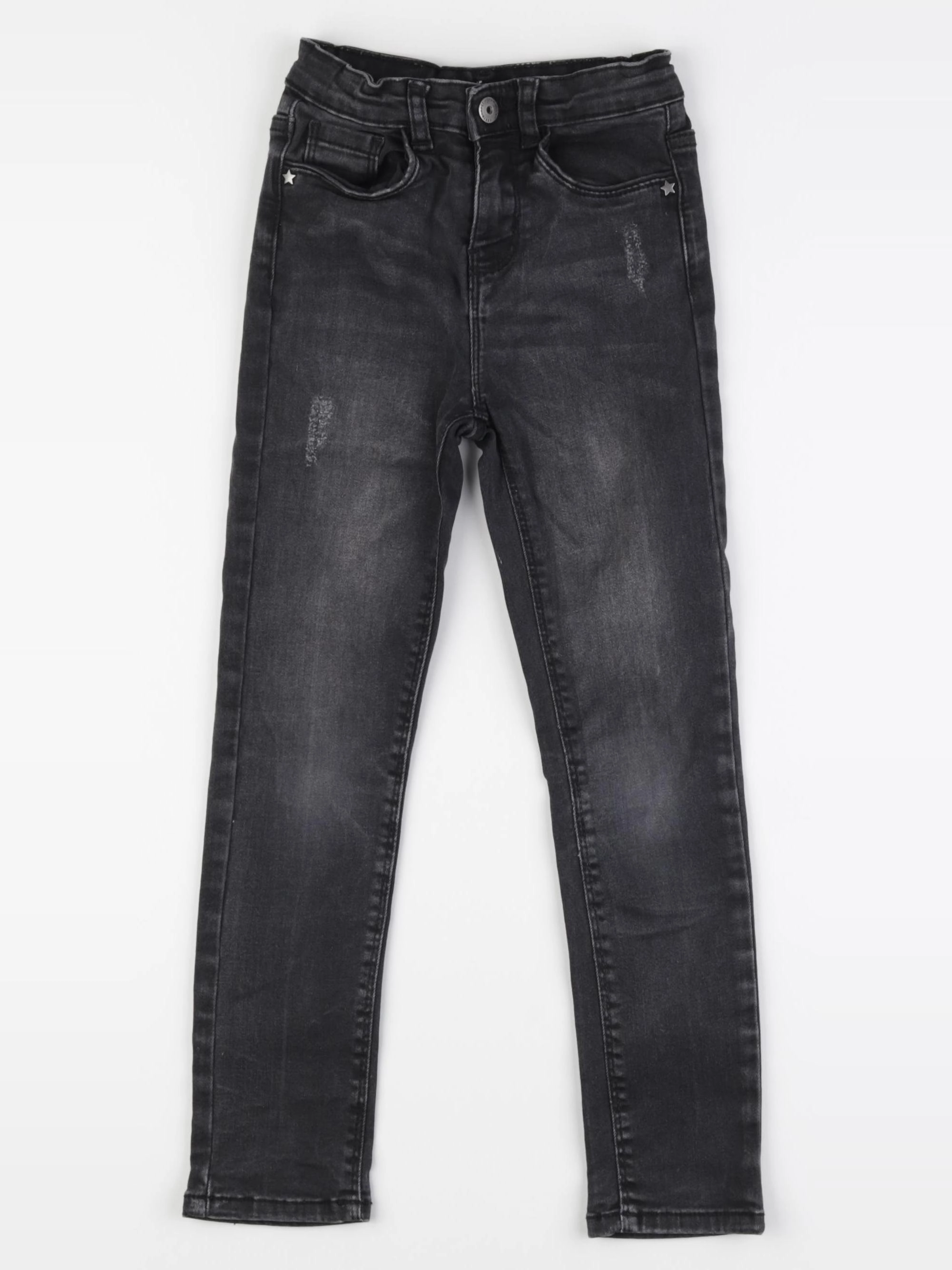 Vertbaudet - jean gris - 7 ans