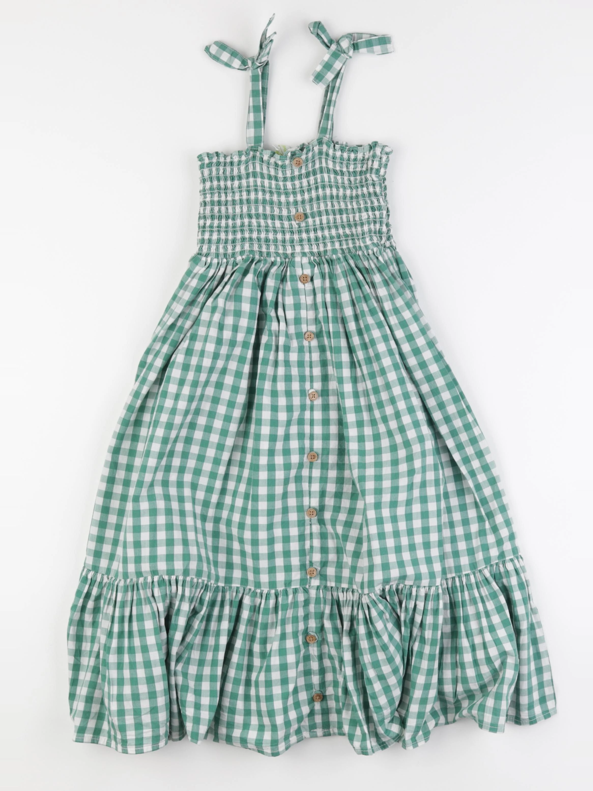 Vertbaudet - robe blanc, vert - 5 ans