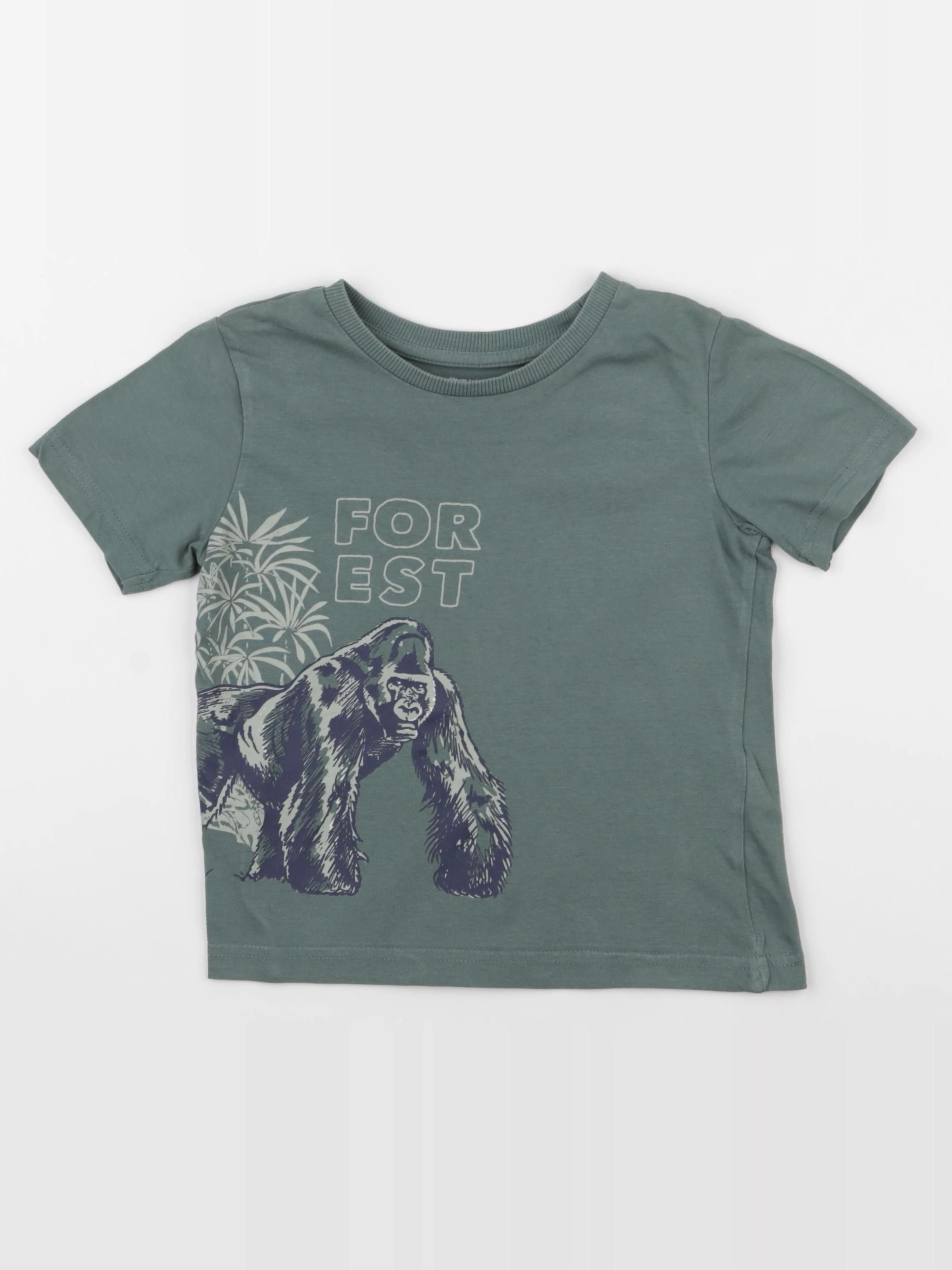 Vertbaudet - tee-shirt vert - 4 ans
