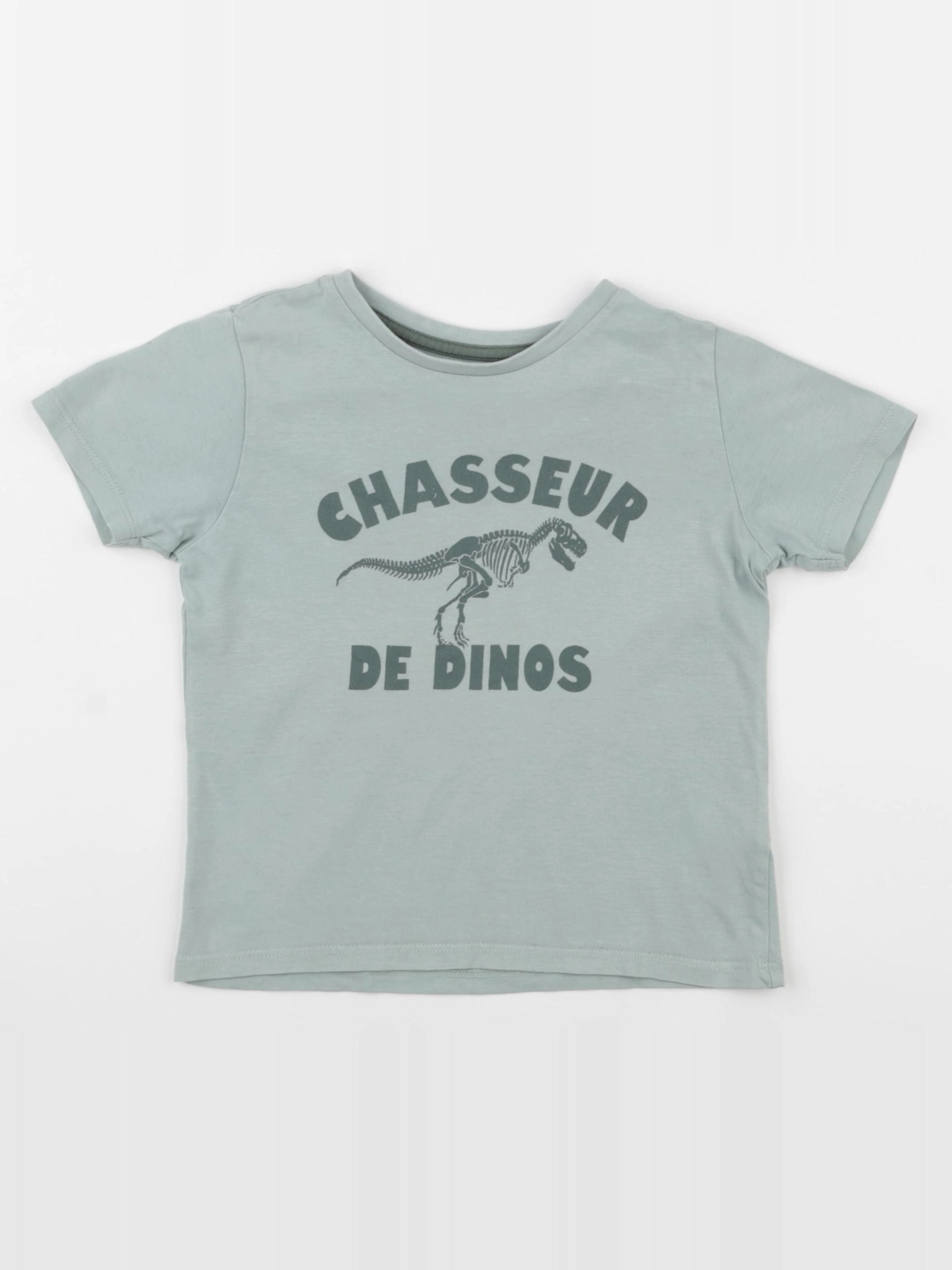 Vertbaudet - tee-shirt vert - 4 ans