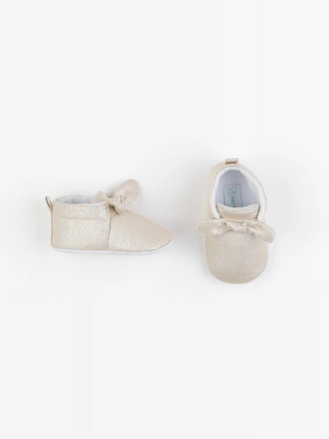 Vertbaudet - chaussons or - pointure 17