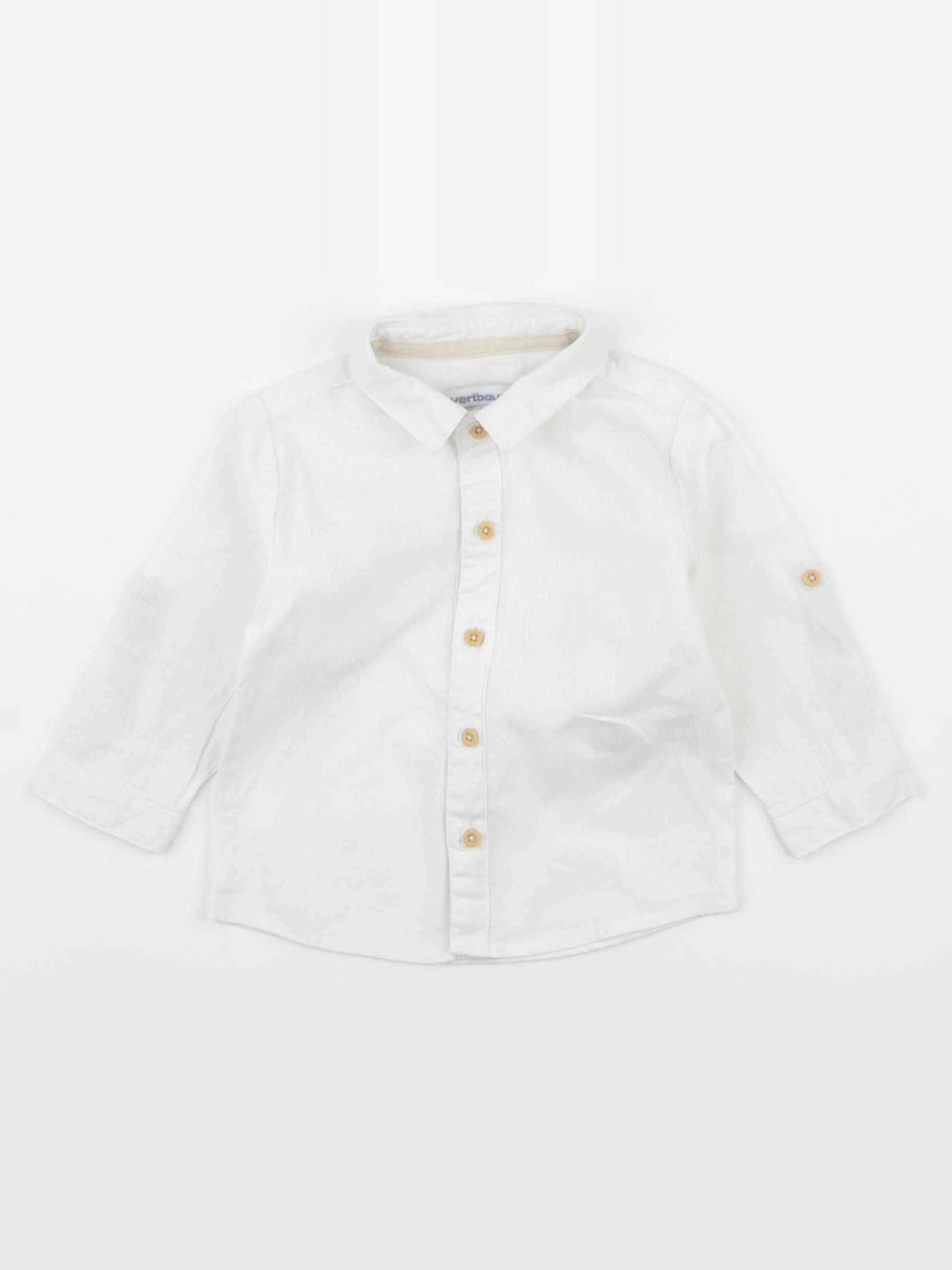 Vertbaudet - chemise blanc - 9 mois